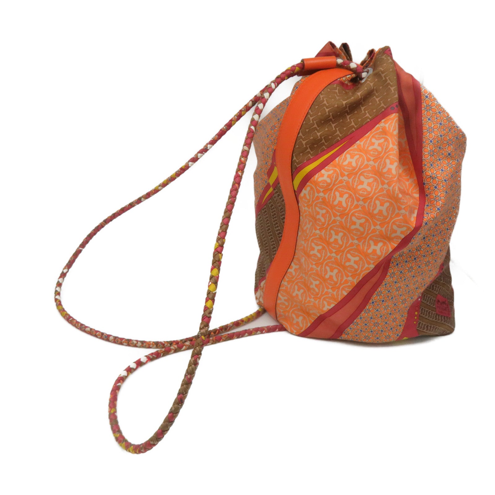 HERMES Silk Sowacool 22 Shoulder Bag Orange/Color