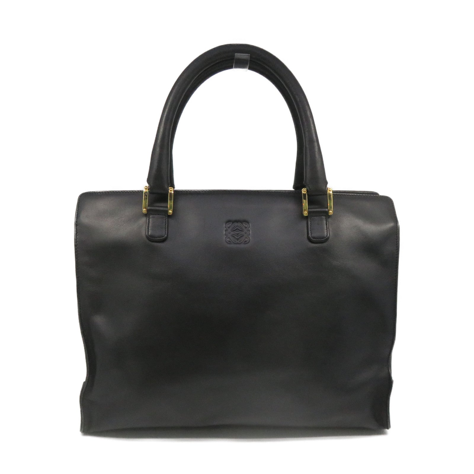 LOEWE 牛皮皮革Tote Bag手挽袋黑色
