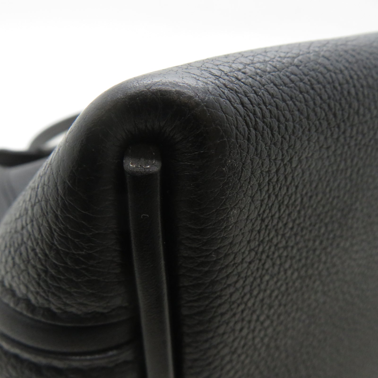 HERMES Swift皮革24/24 29cm金扣手挽肩背兩用袋Noir黑色