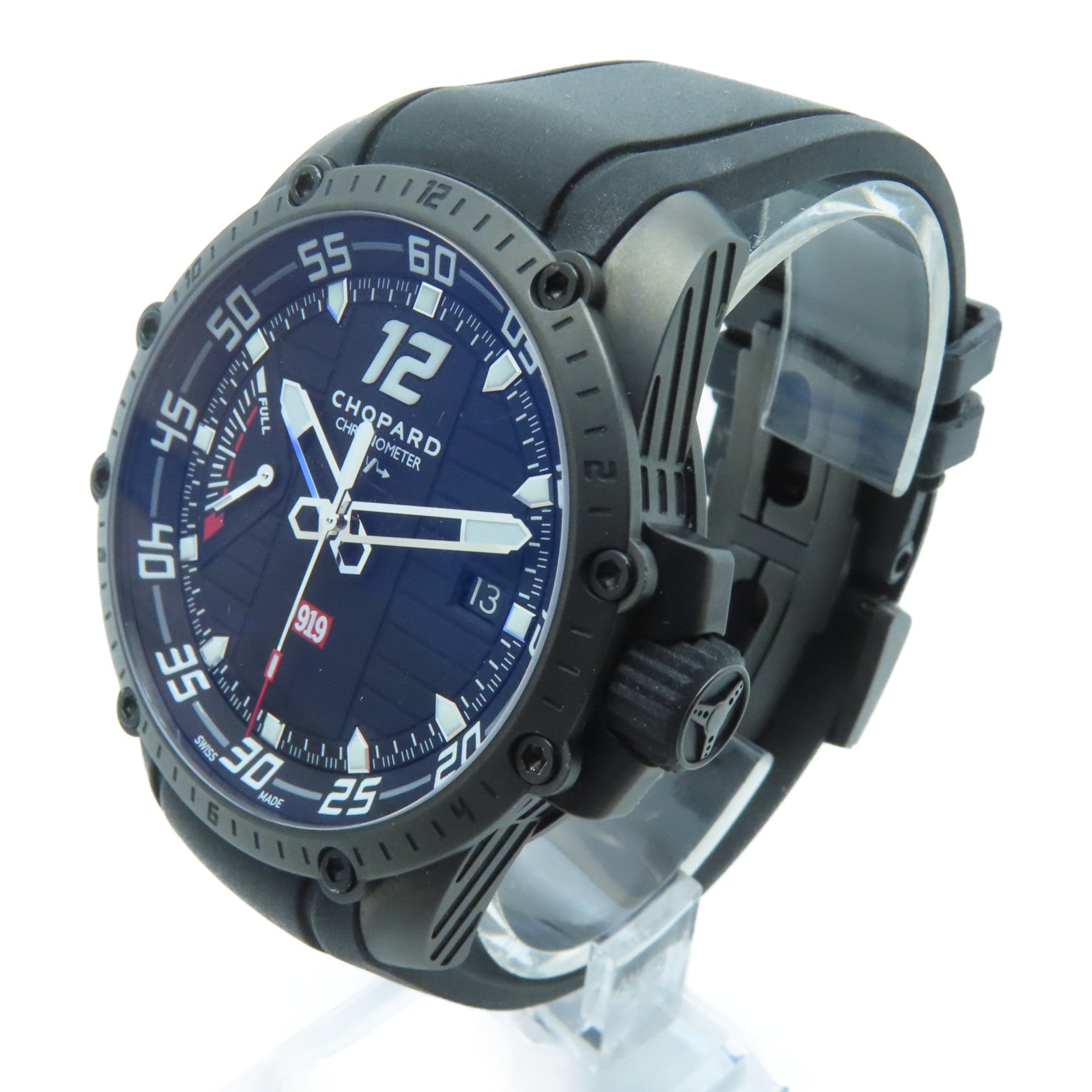 Chopard Classic Racing Titanium/橡胶带手表自动机芯黑色