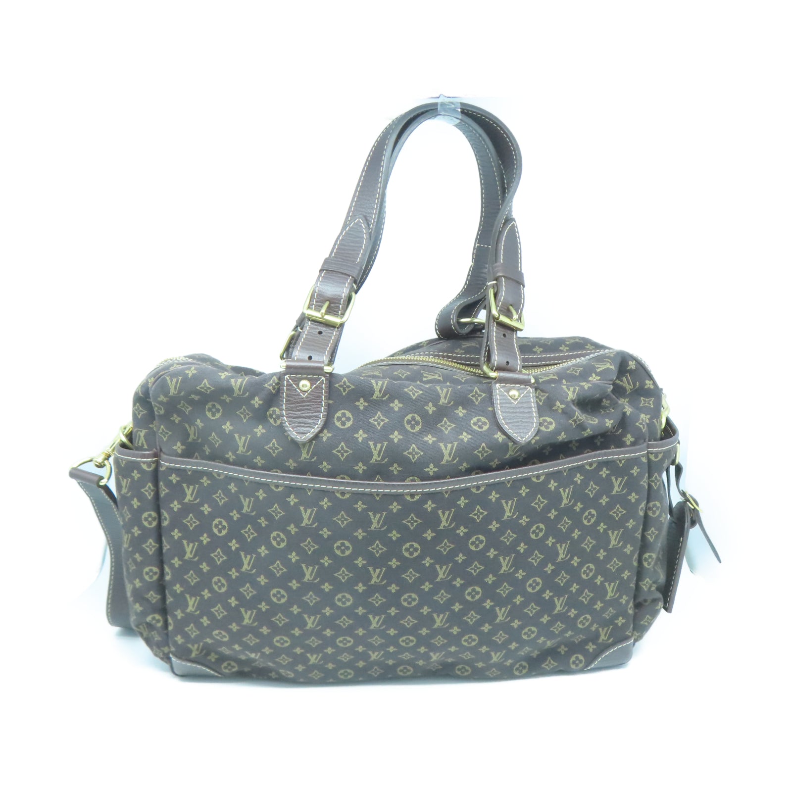 LOUIS VUITTON Monogram Mini Sac Langer金扣手挽肩背兩用袋棕色