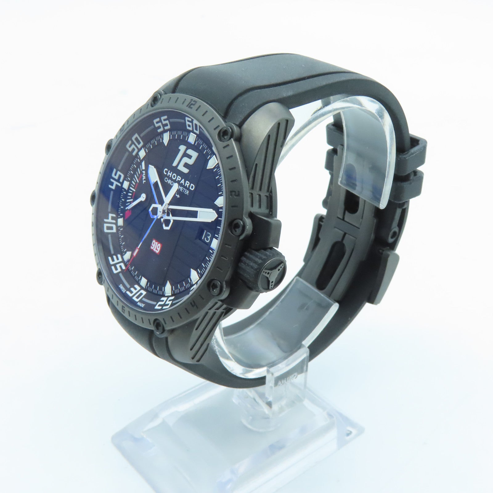 Chopard Classic Racing Titanium/橡胶带手表自动机芯黑色