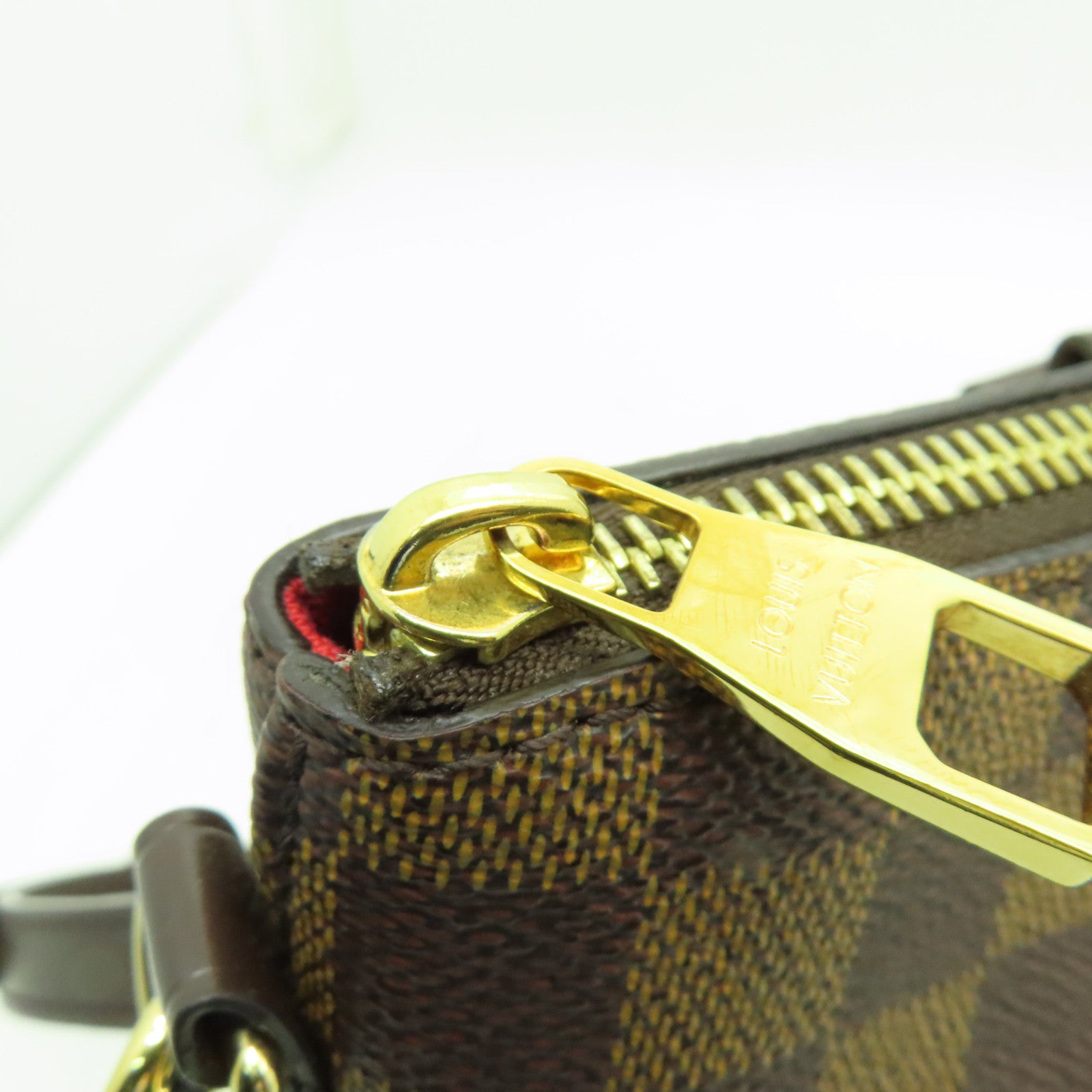 LOUIS VUITTON 【激減優惠】Damier Siena PM金扣手挽肩背兩用袋棕色