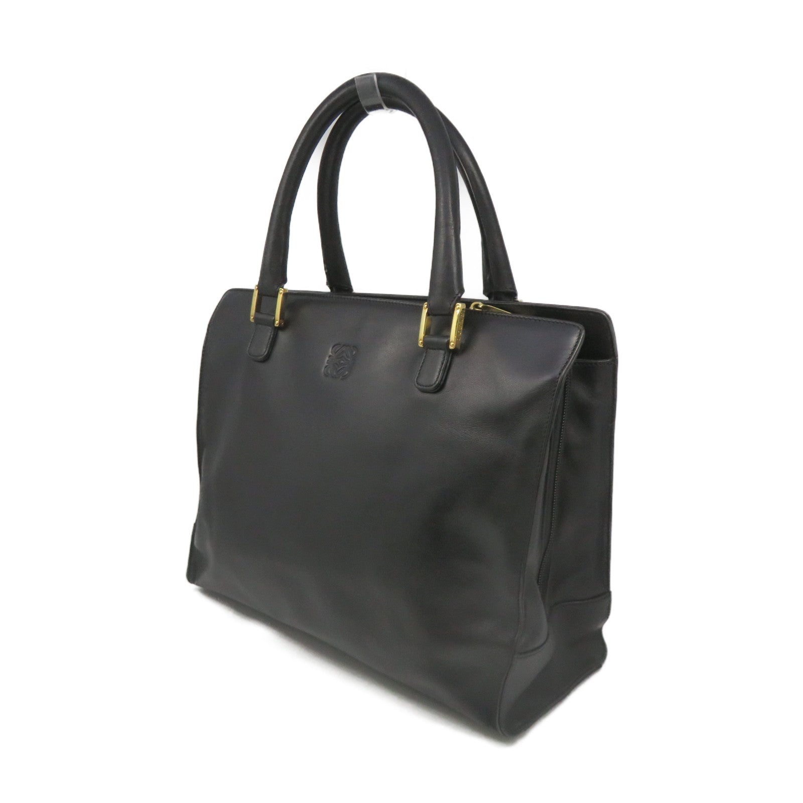 LOEWE 牛皮皮革Tote Bag手挽袋黑色