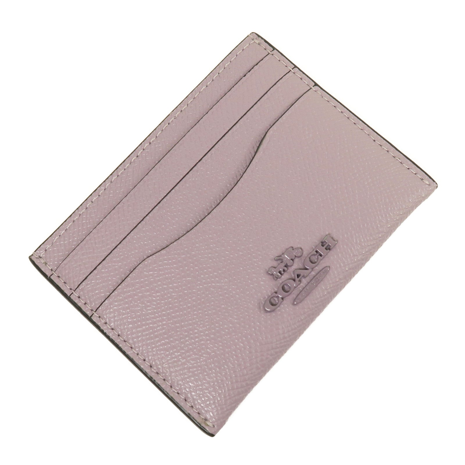 COACH 牛皮皮革Card Case卡片套紫色