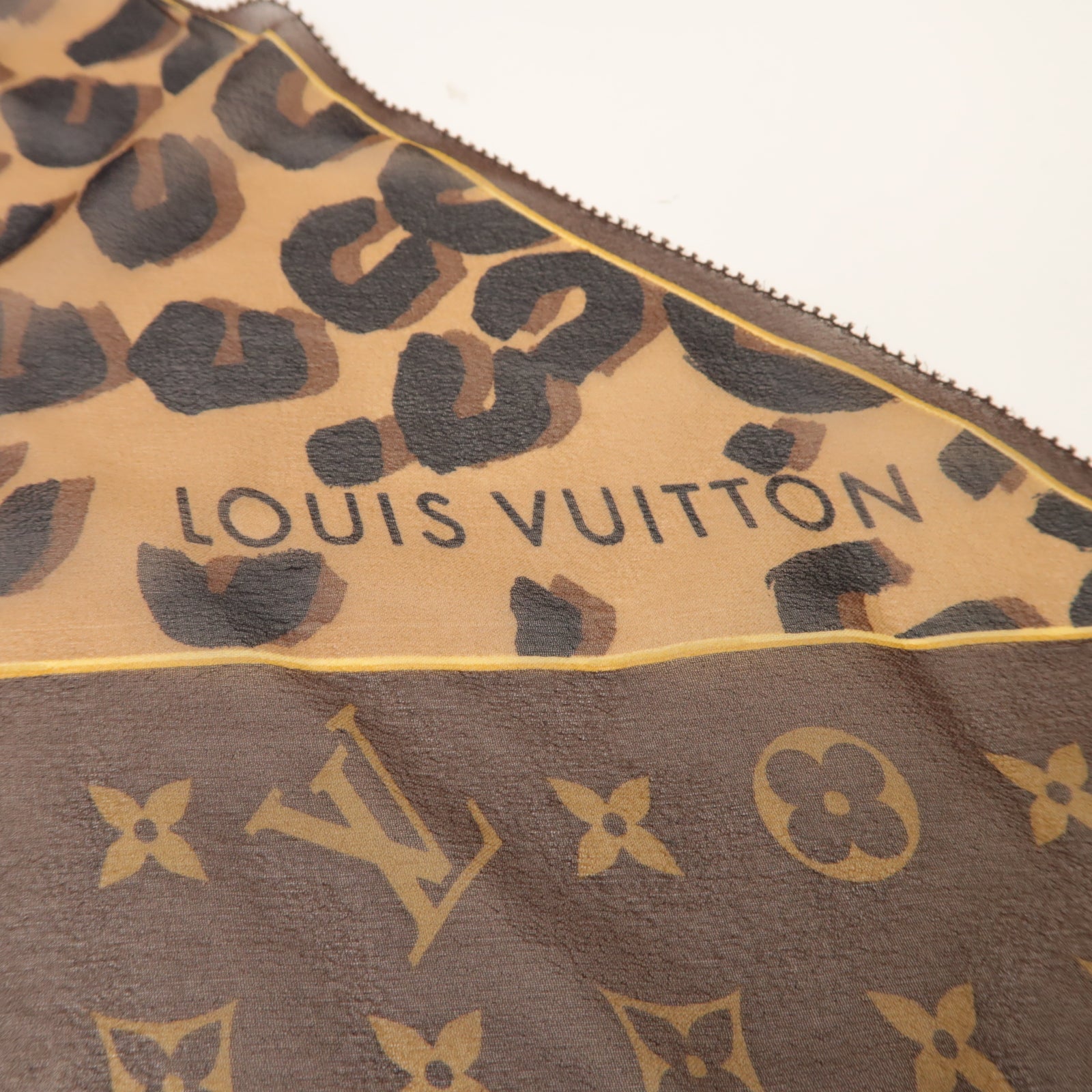 LOUIS VUITTON 薄紗Scarf圍巾啡色