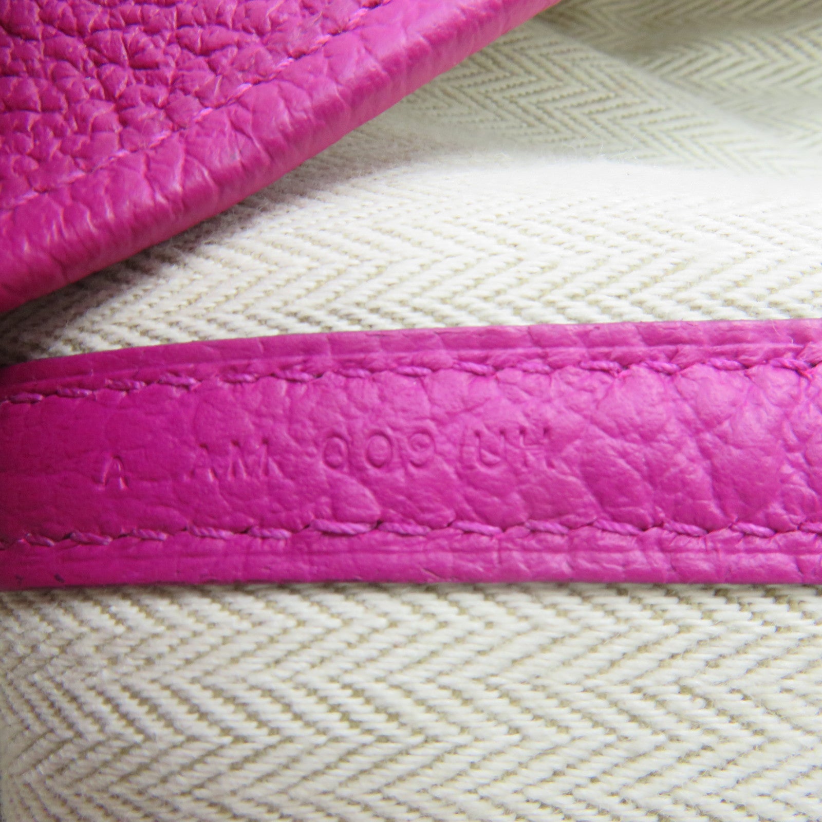 HERMES Country皮革GardenParty PM Hand Bag手挽袋Rose Purple紫色