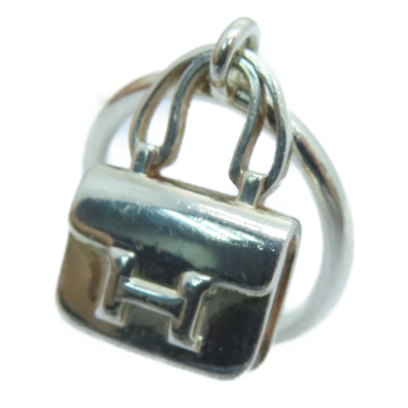 HERMES 925纯银Constance Ring银扣指环银色#50