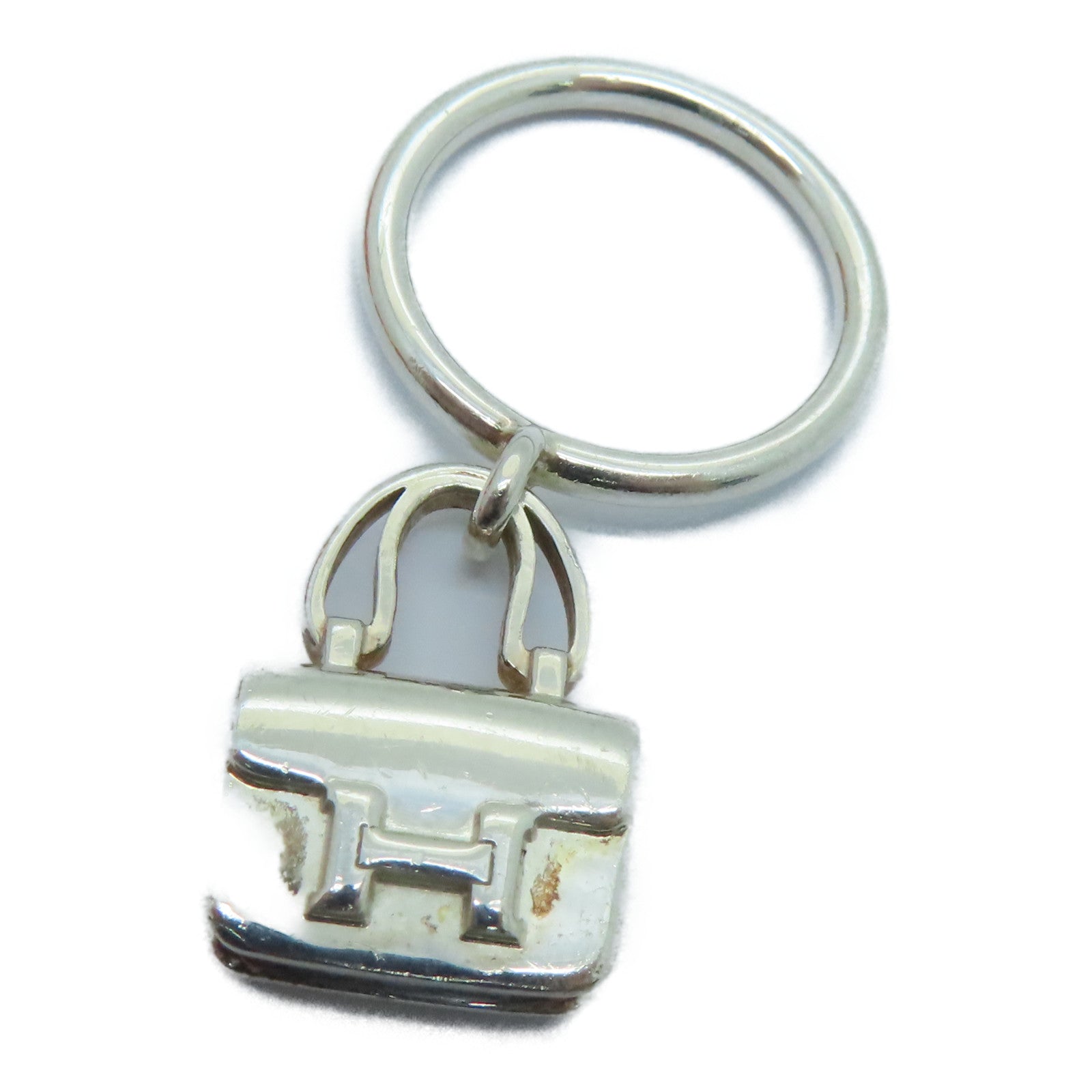 HERMES 925纯银Constance Ring银扣指环银色#50