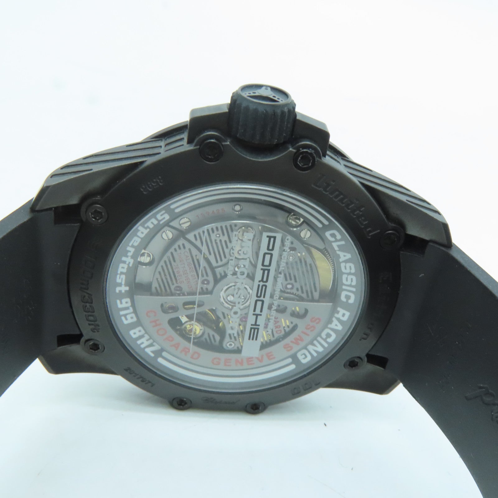 Chopard Classic Racing Titanium/橡胶带手表自动机芯黑色