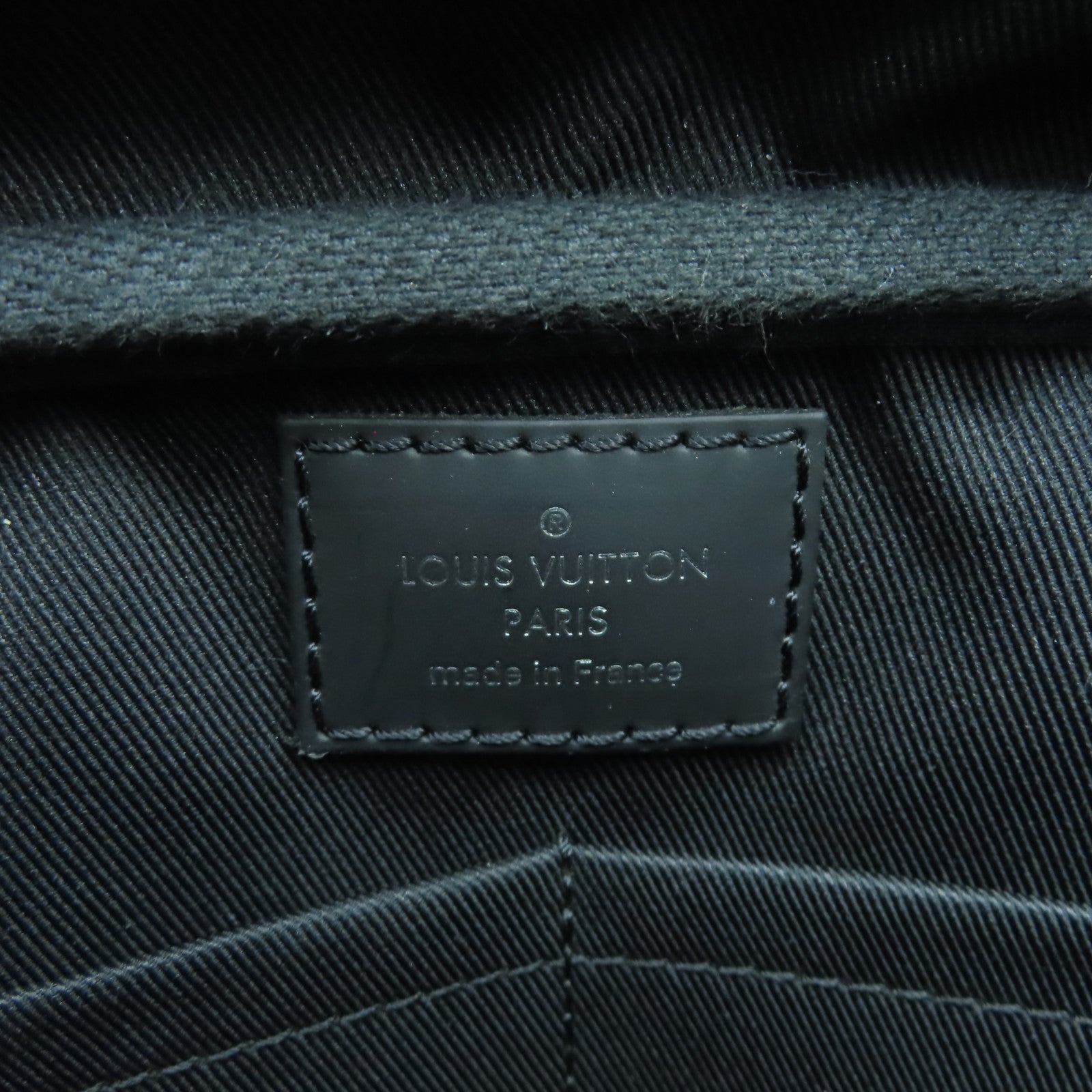 LOUIS VUITTON Monogram Eclipse Waist Bag銀扣腰包黑色/灰色