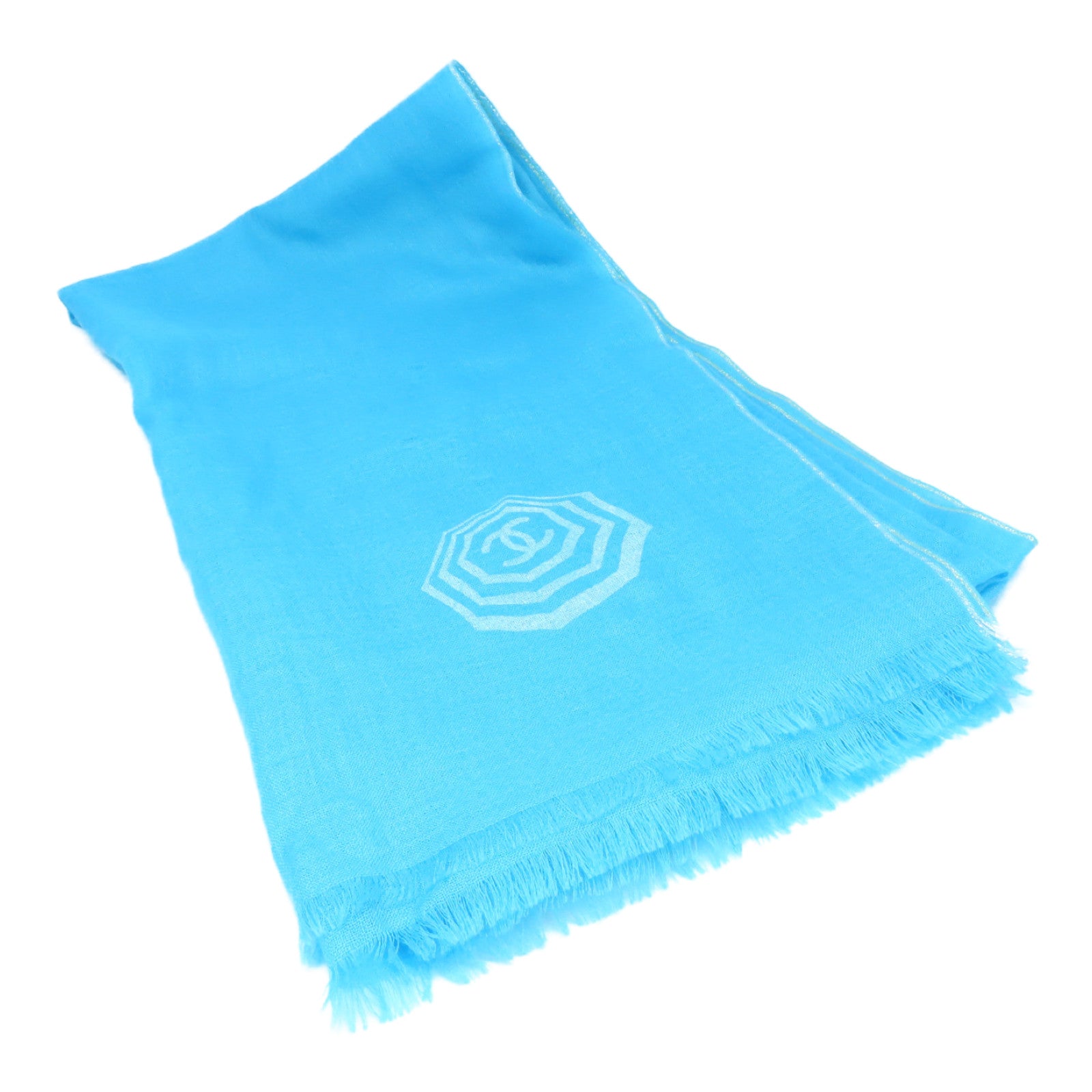 CHANEL Cashmere Stole披肩浅蓝色