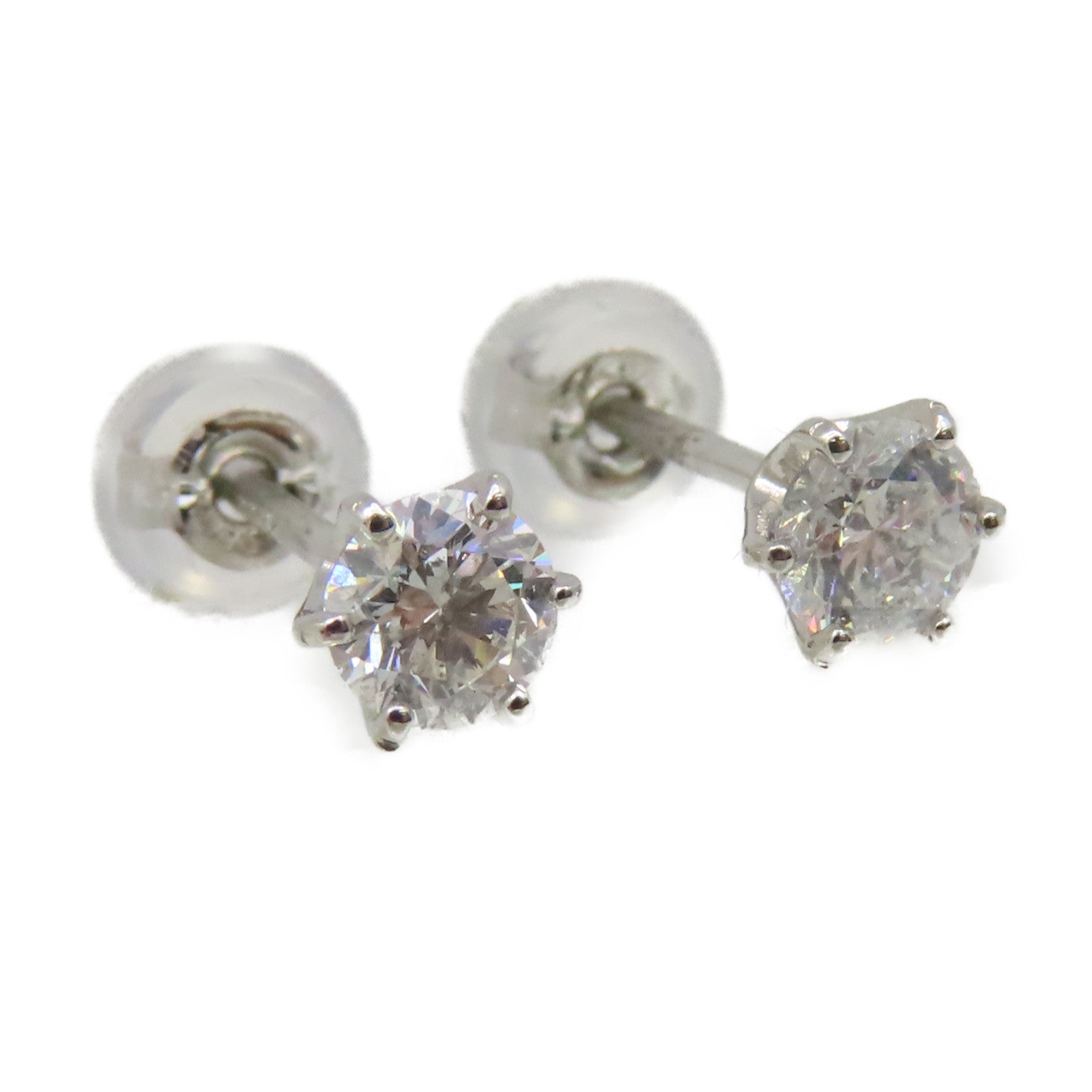JEWELRY PT900 Platinum/0.5ct Diamond Diamond Earrings