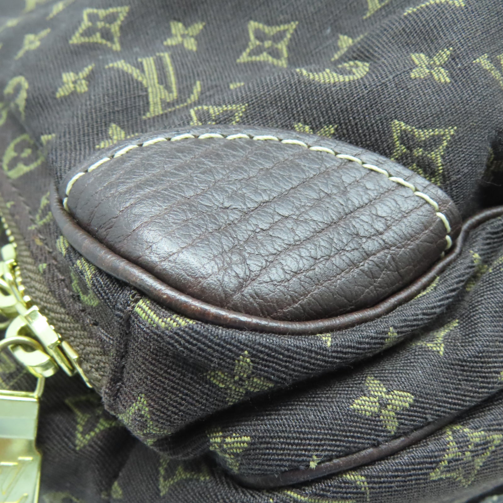 LOUIS VUITTON Monogram Mini Sac Langer金扣手挽肩背兩用袋棕色