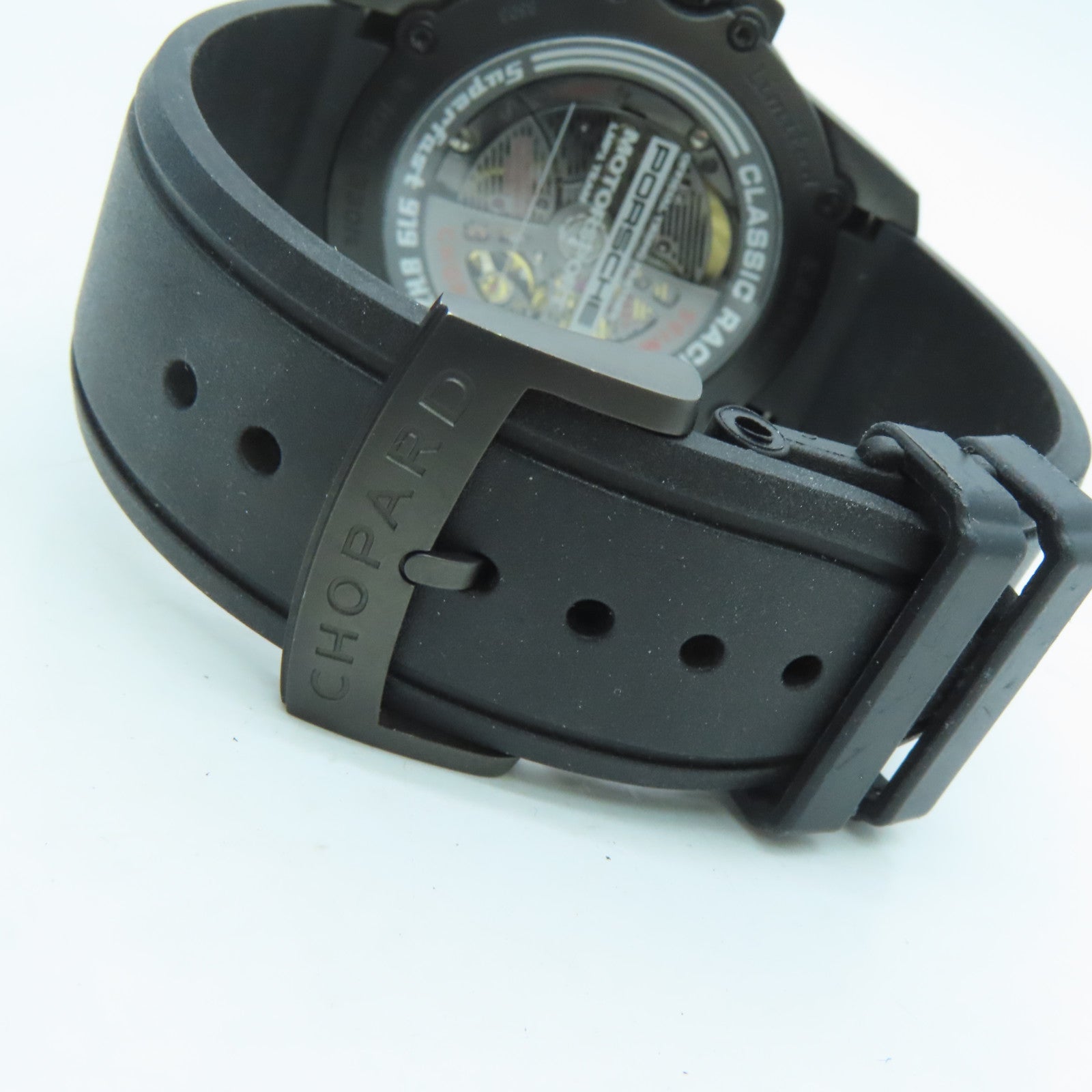 Chopard Classic Racing Titanium/橡胶带手表自动机芯黑色