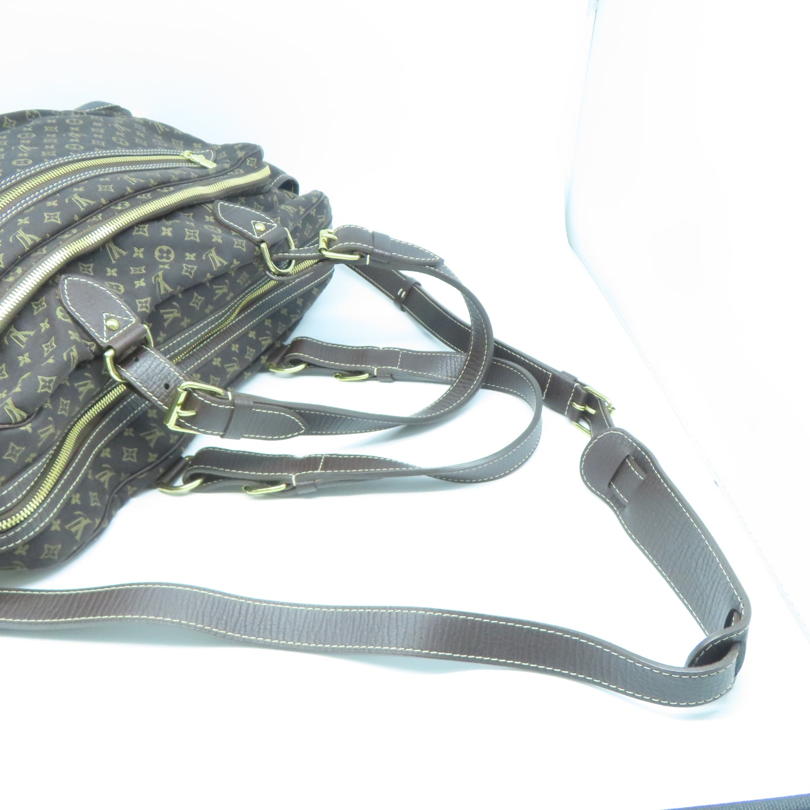 LOUIS VUITTON Monogram Mini Sac Langer金扣手挽肩背兩用袋棕色