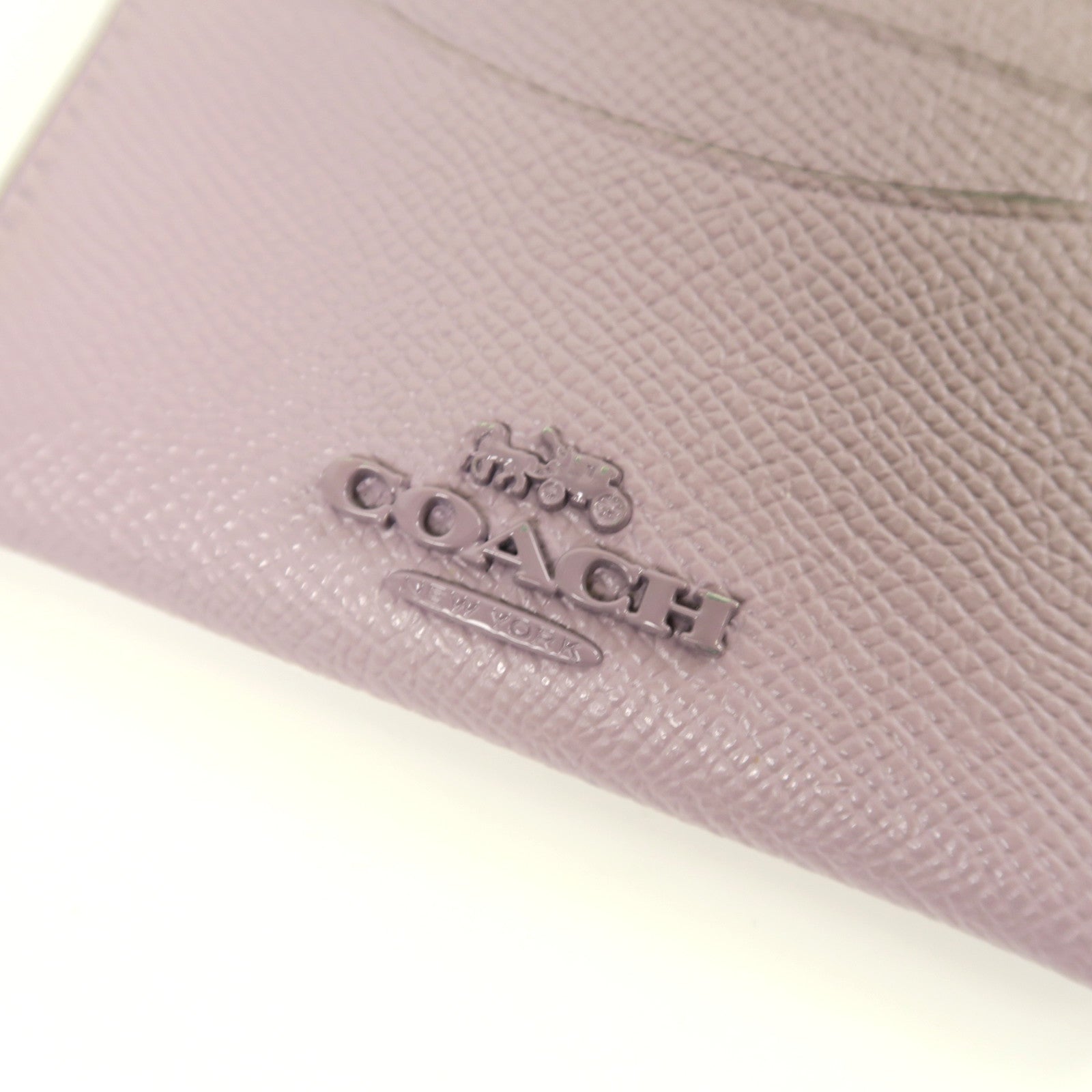 COACH 牛皮皮革Card Case卡片套紫色