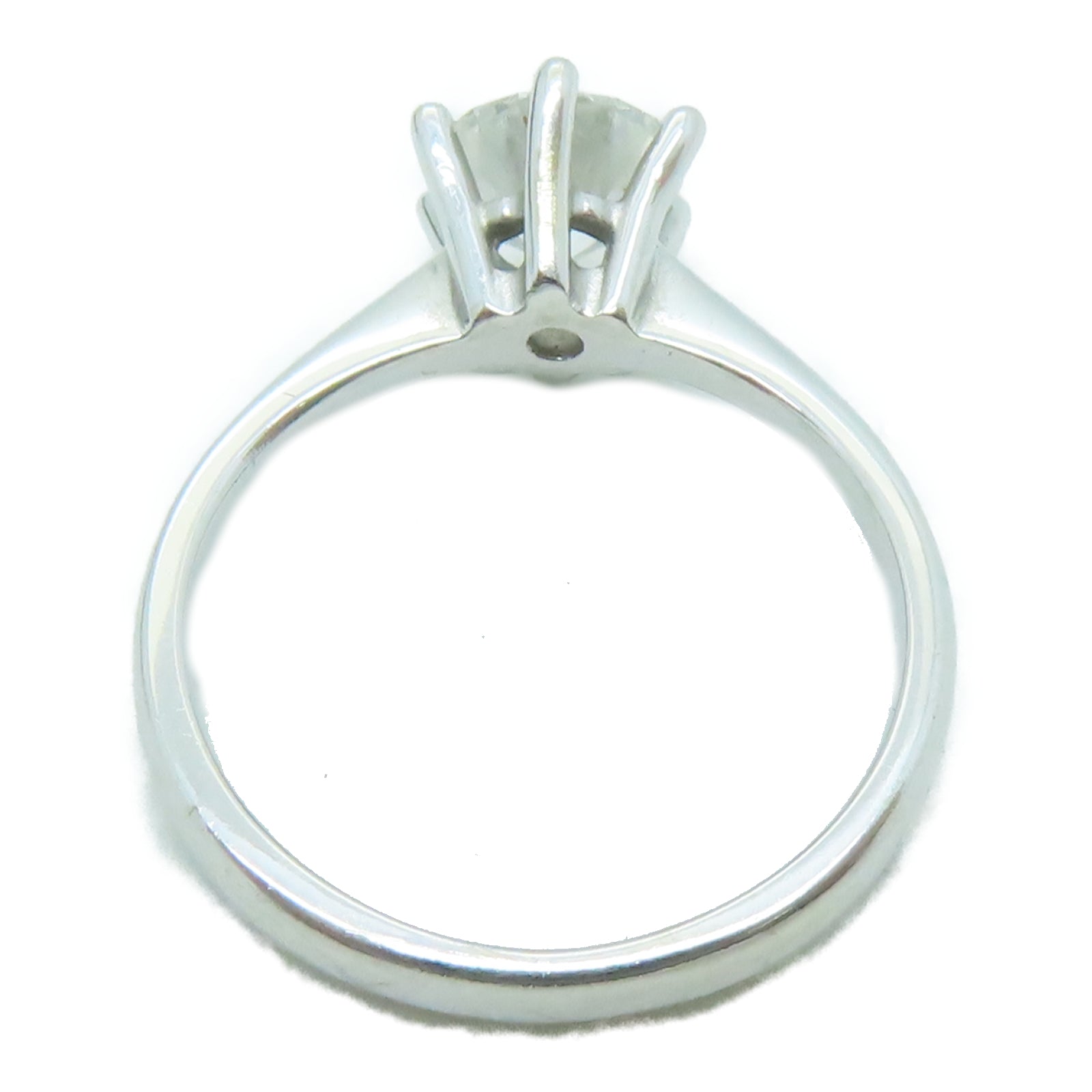 JEWELRY 18K白金Ring 0.81ct钻石戒指US#4