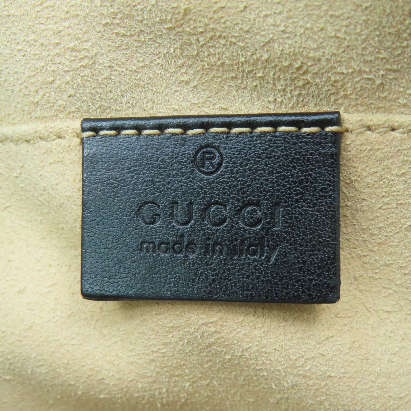 GUCCI Calfskin Leather GG Marmont Gold Buckle Shoulder Bag Black