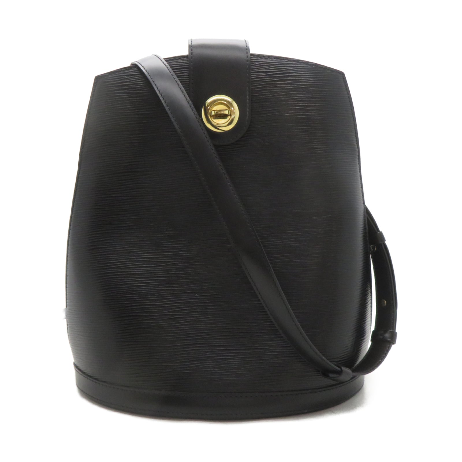 LOUIS VUITTON Epi Cluny金扣肩背袋黑色