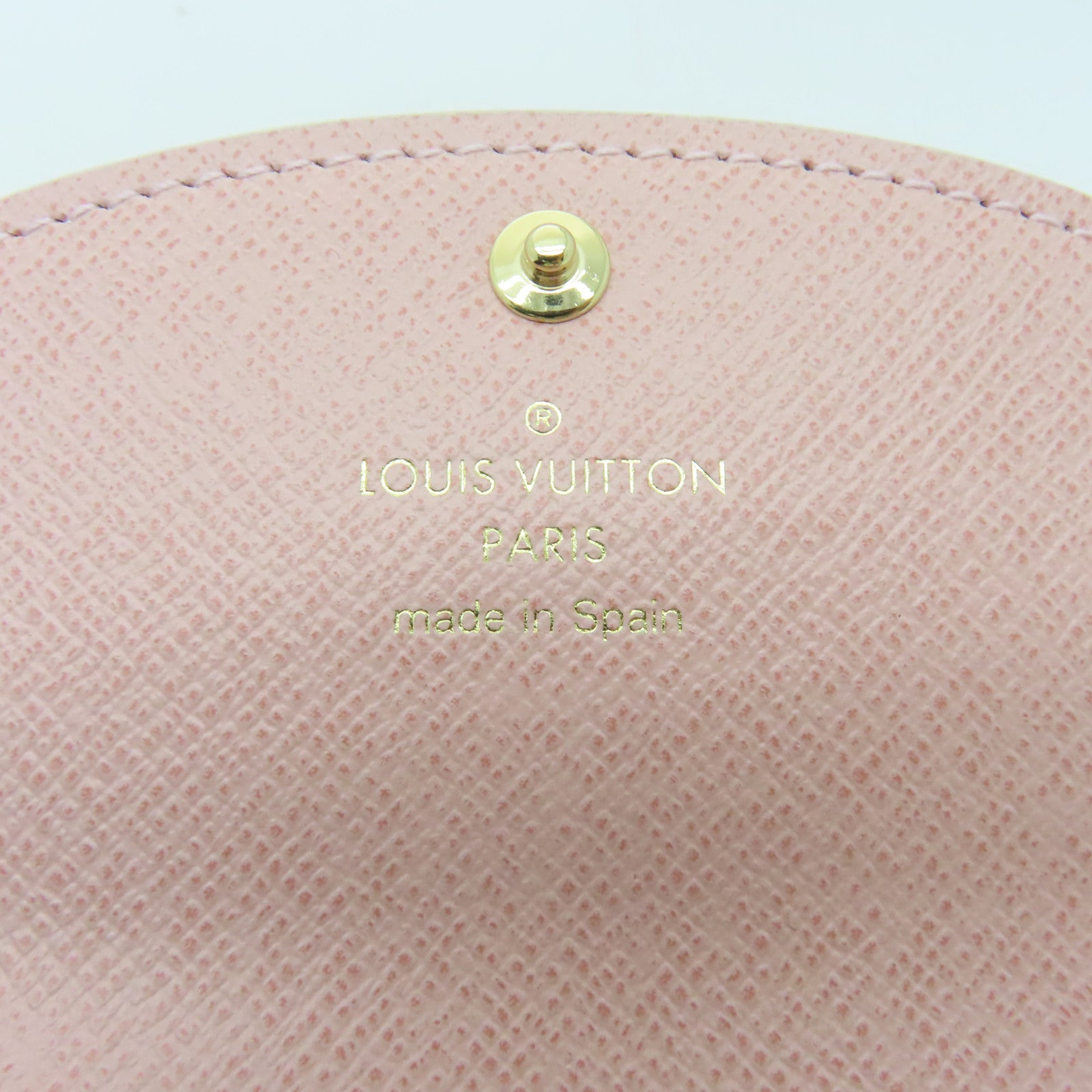 LOUIS VUITTON Damier Azur Rosalie Coin Purse金扣零錢包白色