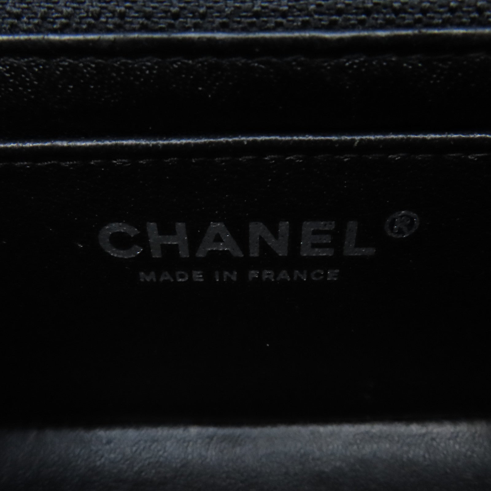 CHANEL 菱格Caviar皮革Chain Shoulder Bag銀扣鏈帶肩背袋黑色