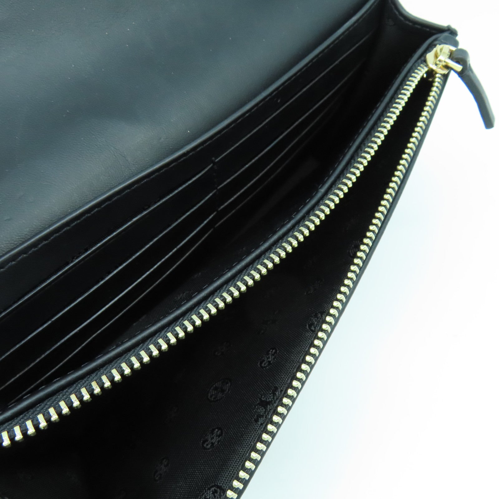 Tory Burch 菱格羊皮皮革Chain Shoulder Bag金扣鏈帶肩背袋黑色