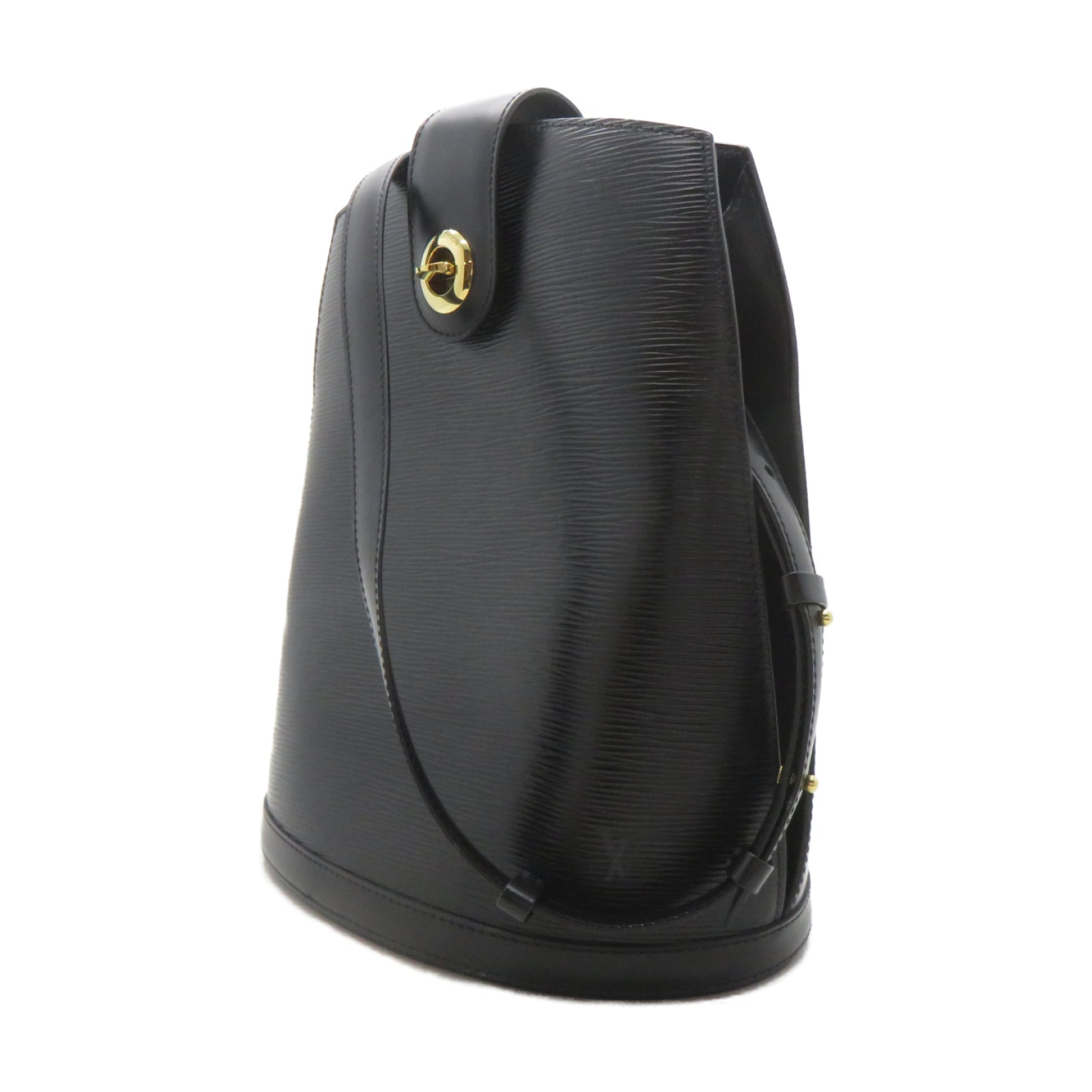 LOUIS VUITTON Epi Cluny金扣肩背袋黑色