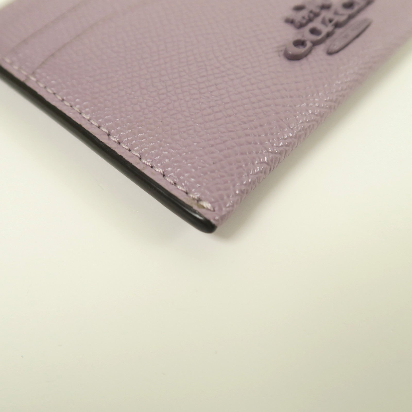 COACH 牛皮皮革Card Case卡片套紫色