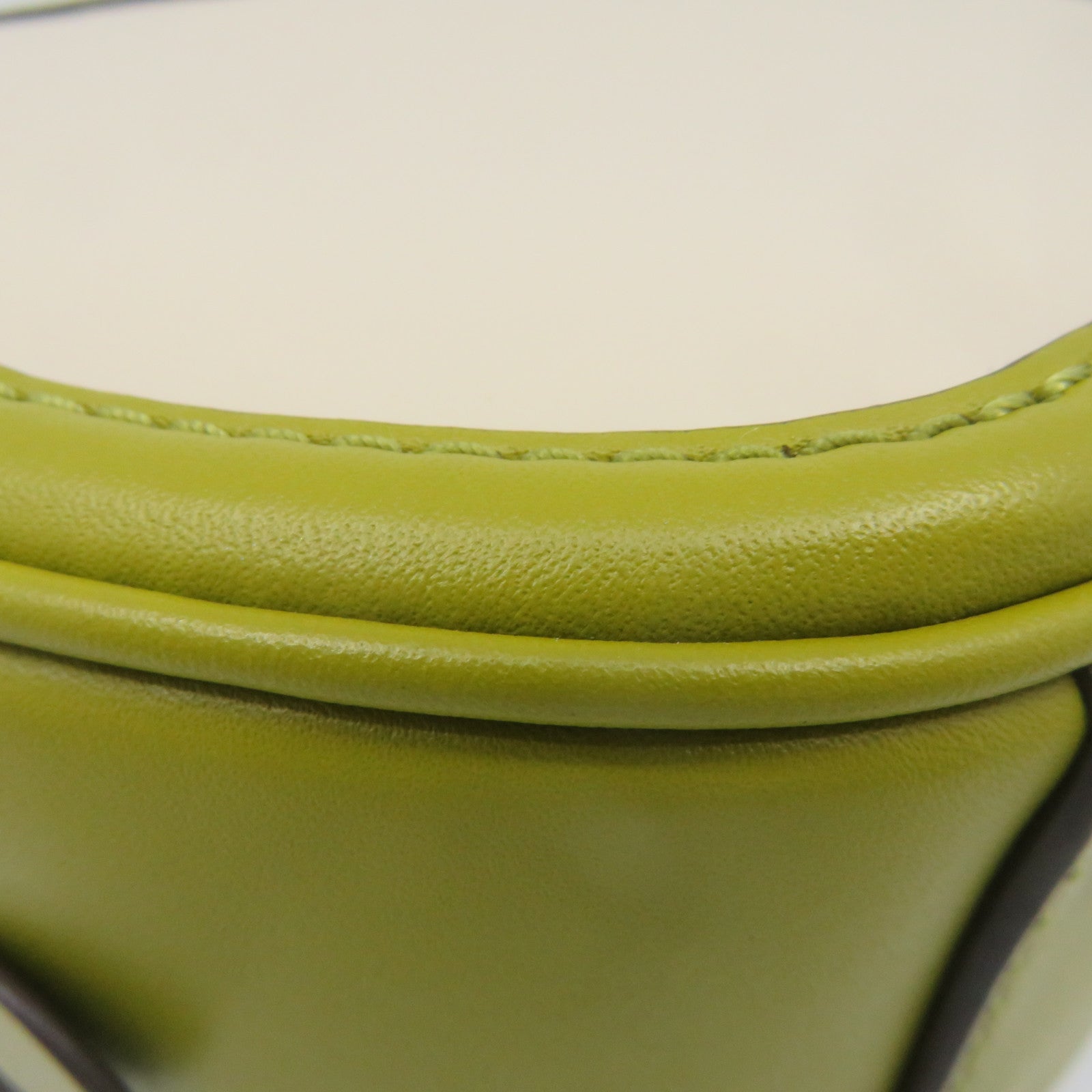 Tory Burch Leather Shoulder Bag Apricot/Green