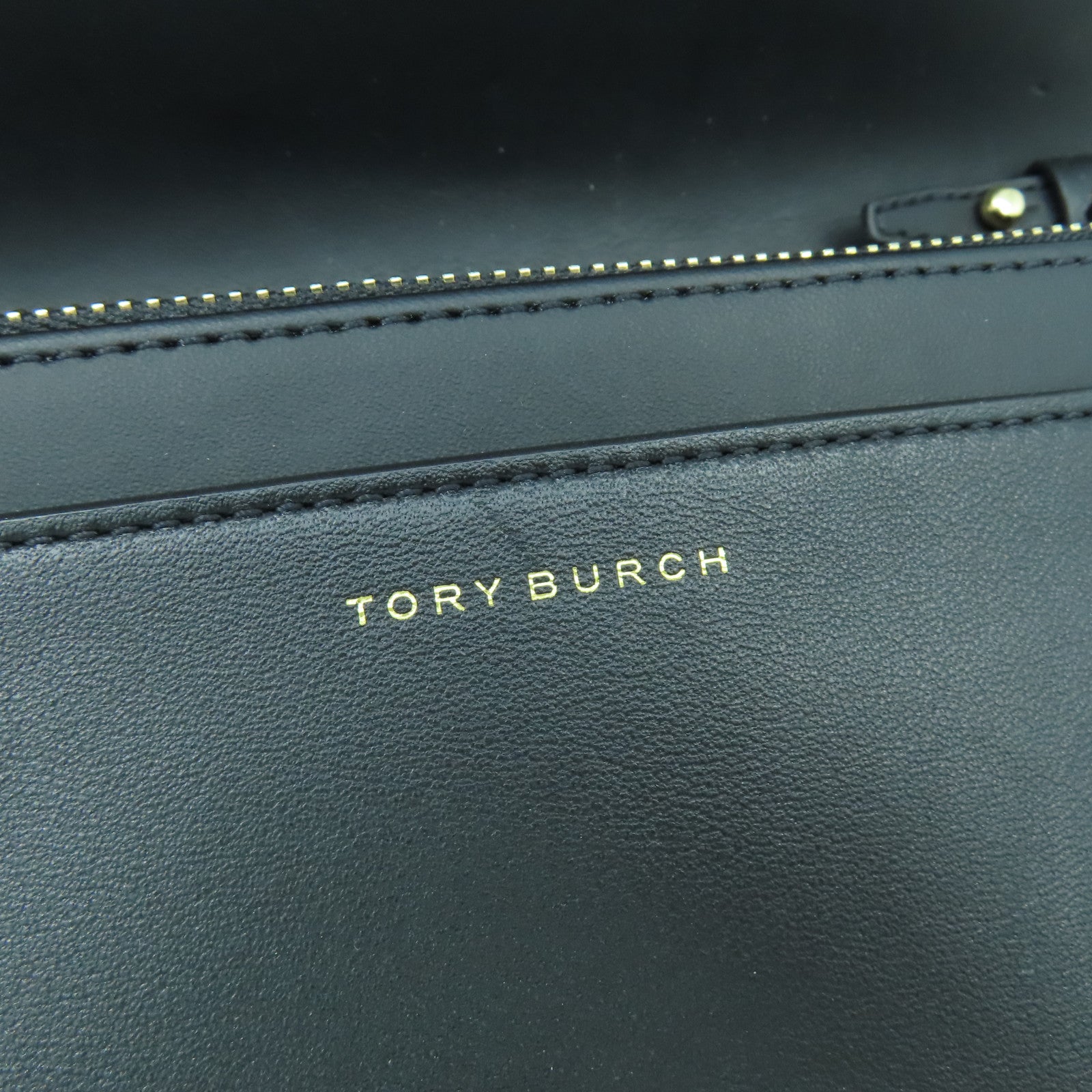 Tory Burch 菱格羊皮皮革Chain Shoulder Bag金扣鏈帶肩背袋黑色