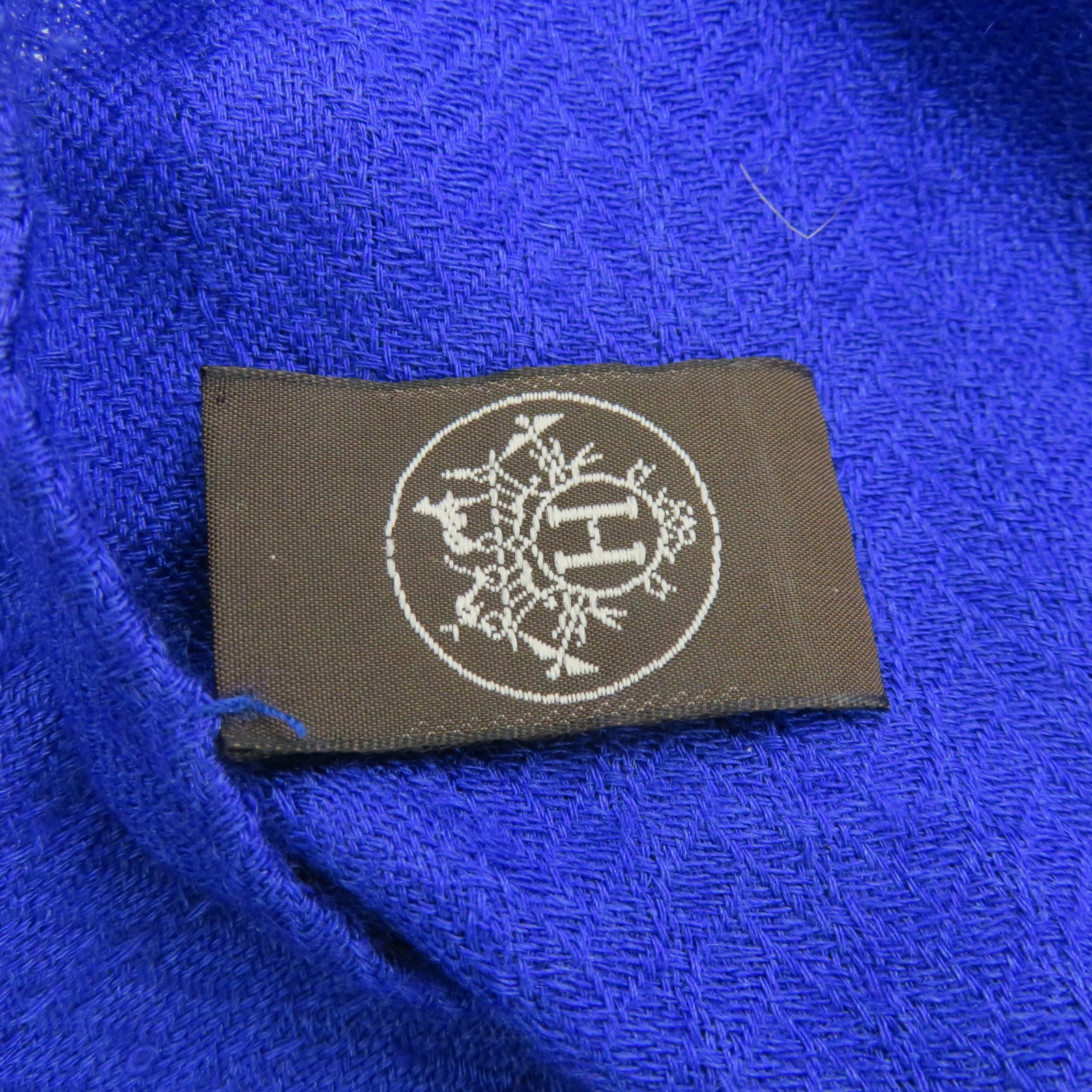 HERMES 【激减优惠】70%羊绒/30%丝质Scarf丝巾/围巾蓝色