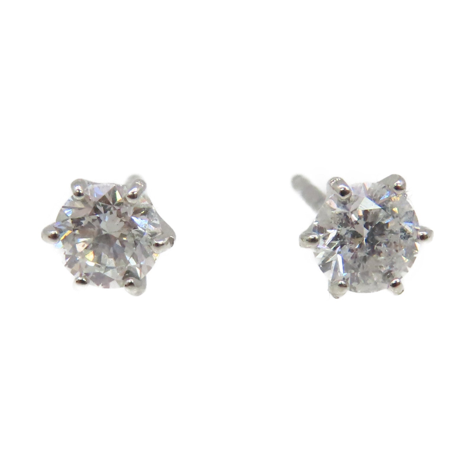 JEWELRY PT900 Platinum/0.5ct Diamond Diamond Earrings