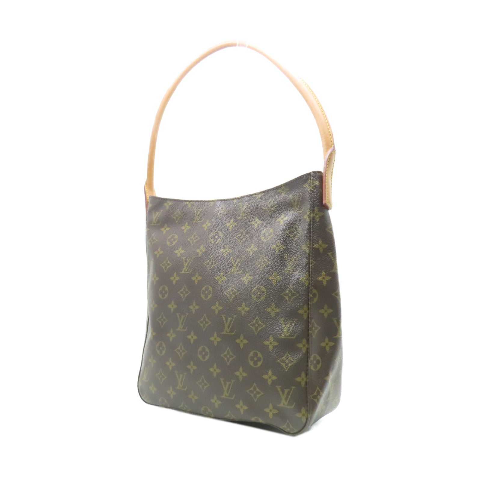 LOUIS VUITTON Monogram Looping金扣肩背袋啡色