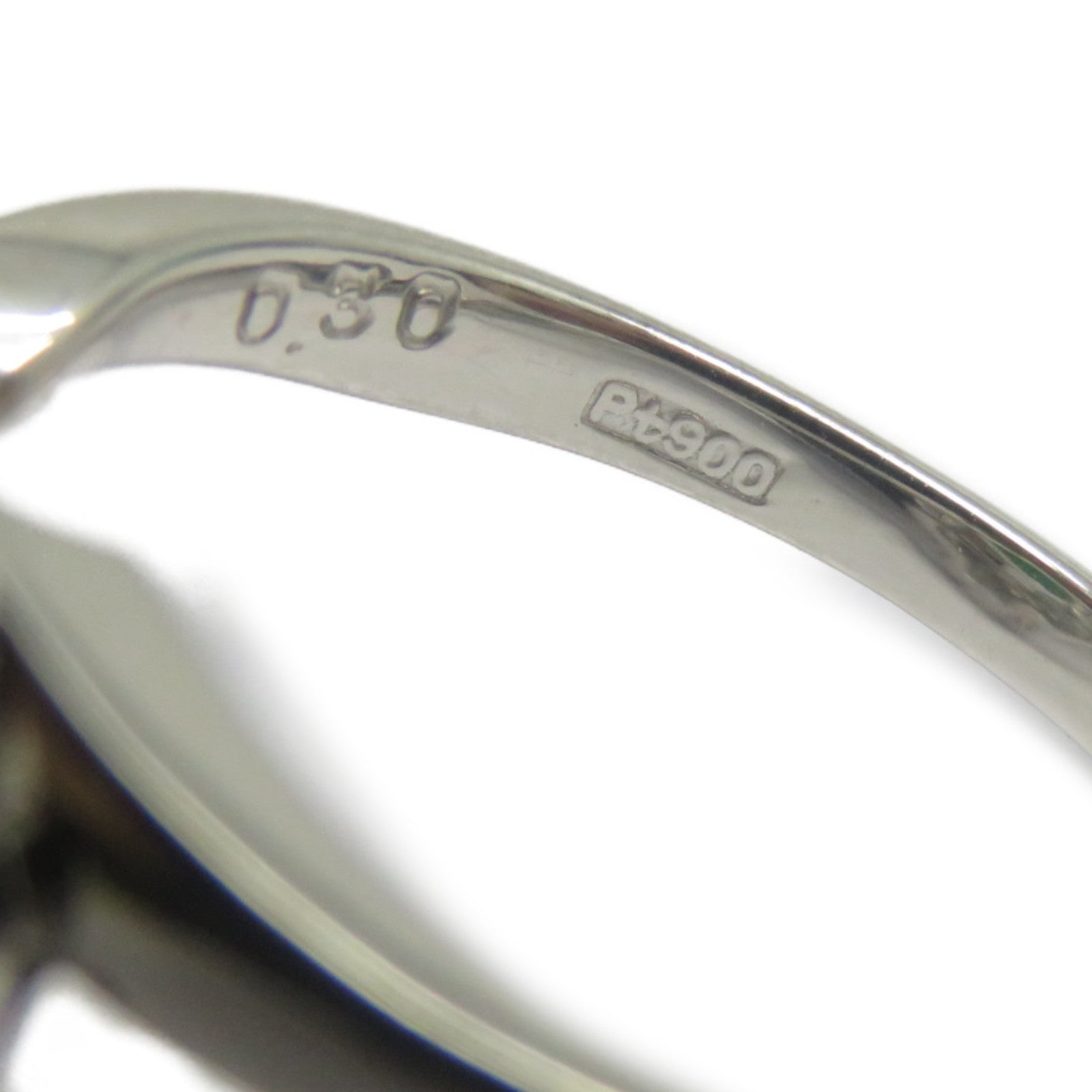 JEWELRY PT900鉑金Jade Diamond Ring 1.402ct翡翠/0.30ct鑽石戒指US#6.25