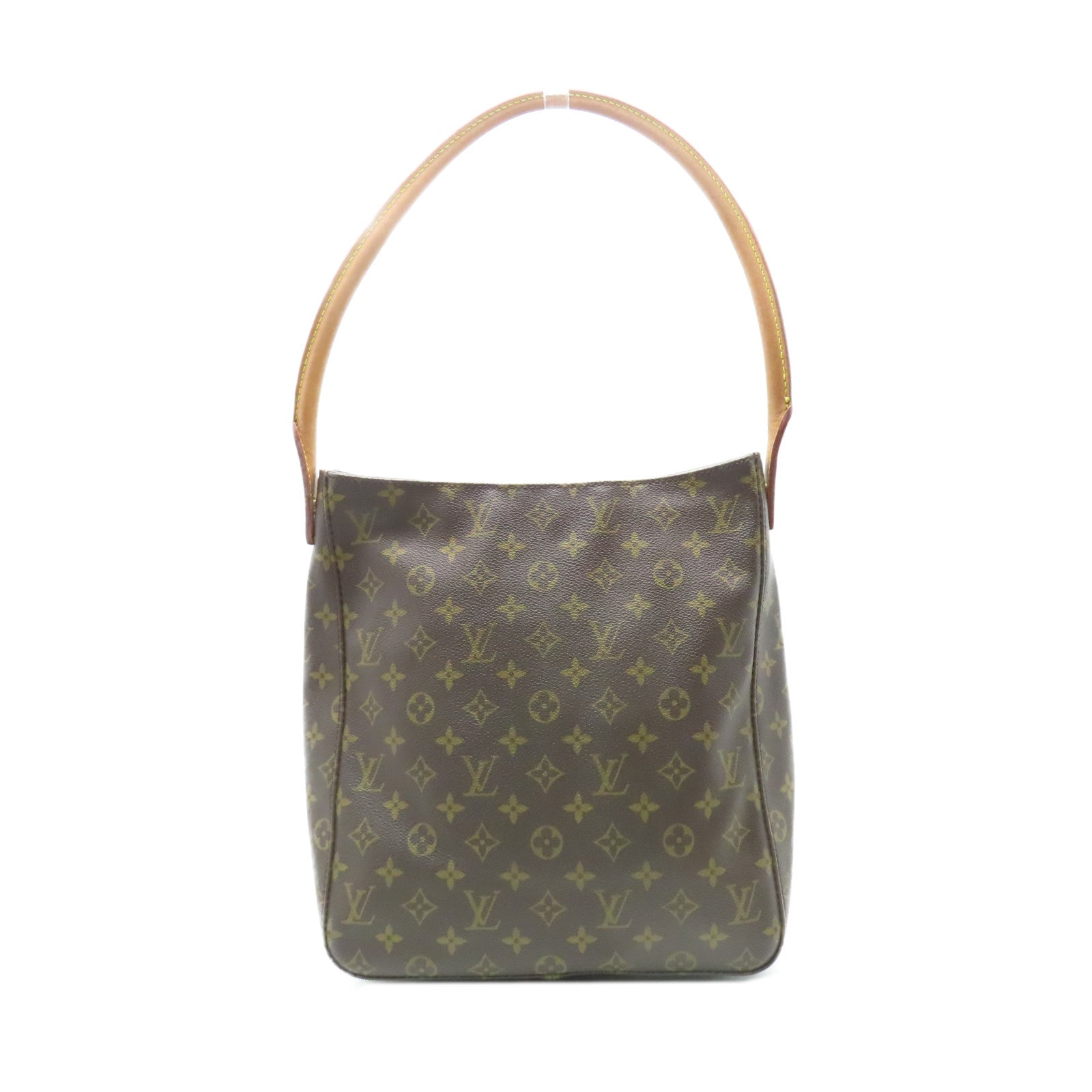 LOUIS VUITTON Monogram Looping金扣肩背袋啡色