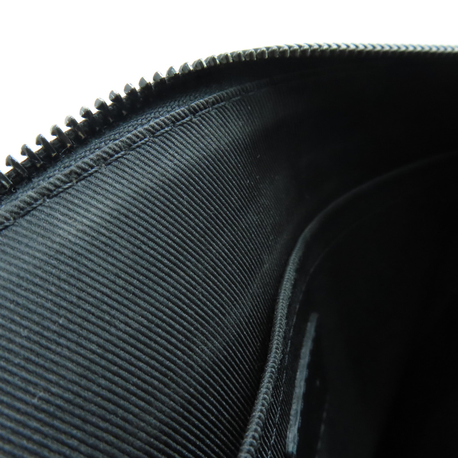 LOUIS VUITTON Monogram Shadow Pochette To-Go Clutch Black Buckle Black