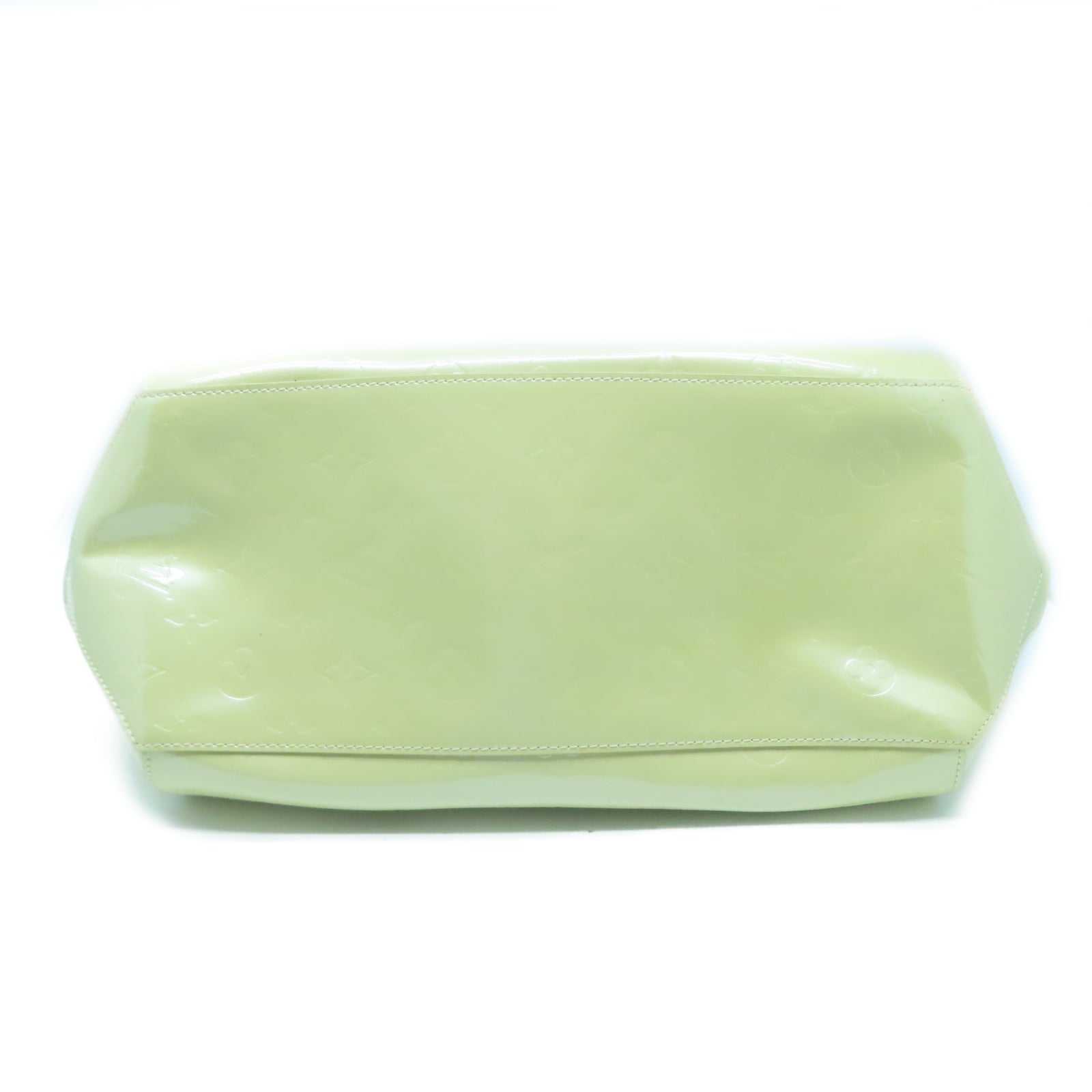 LOUIS VUITTON Monogram Vernis Sherwood GM金扣肩背袋米色