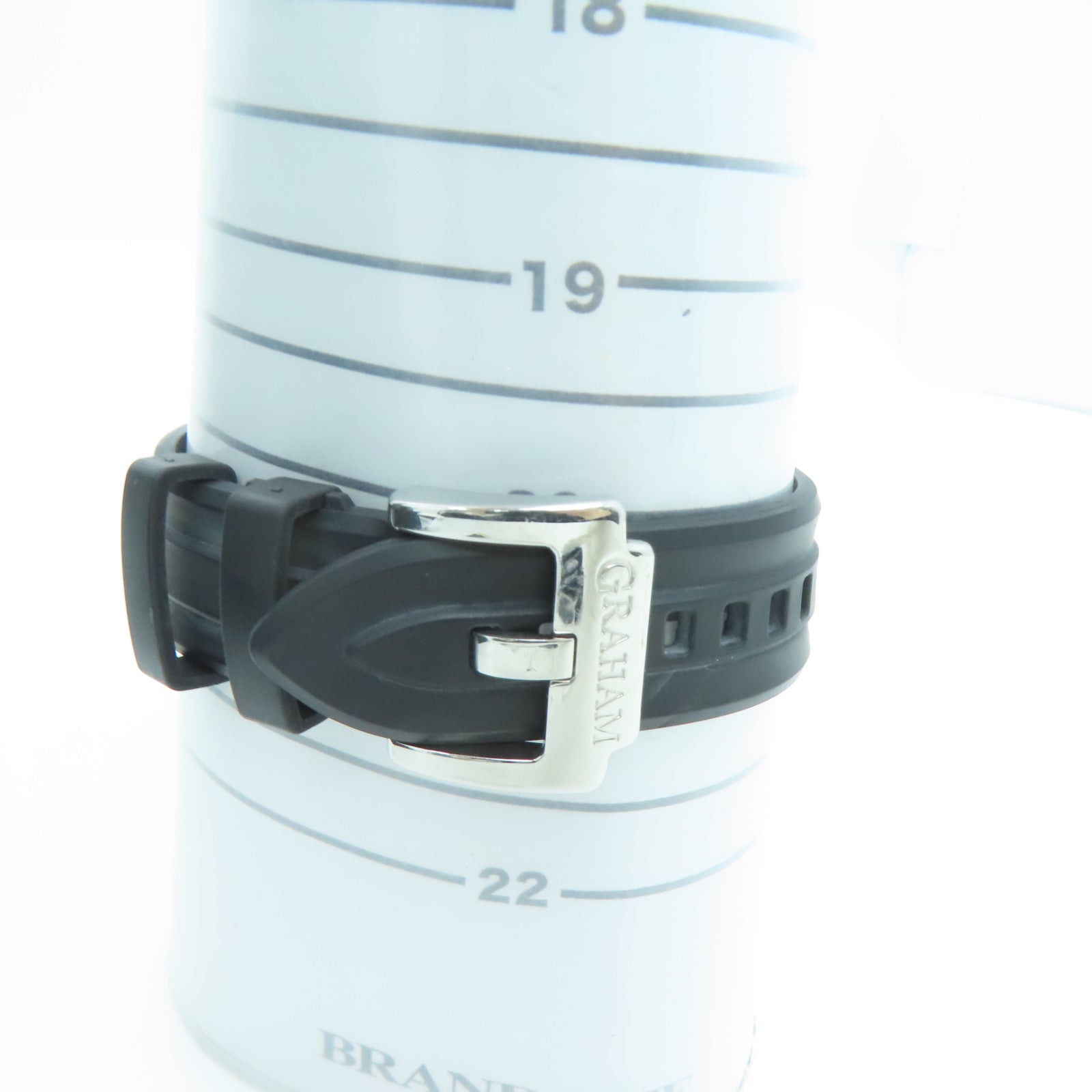 GRAHAM Chronofighter Oversize不锈钢/橡胶带黑色
