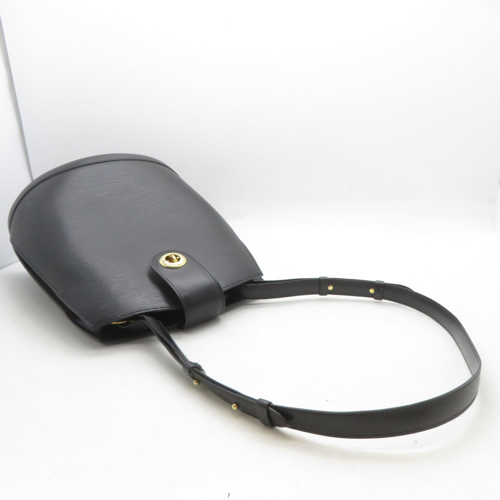 LOUIS VUITTON Epi Cluny金扣肩背袋黑色