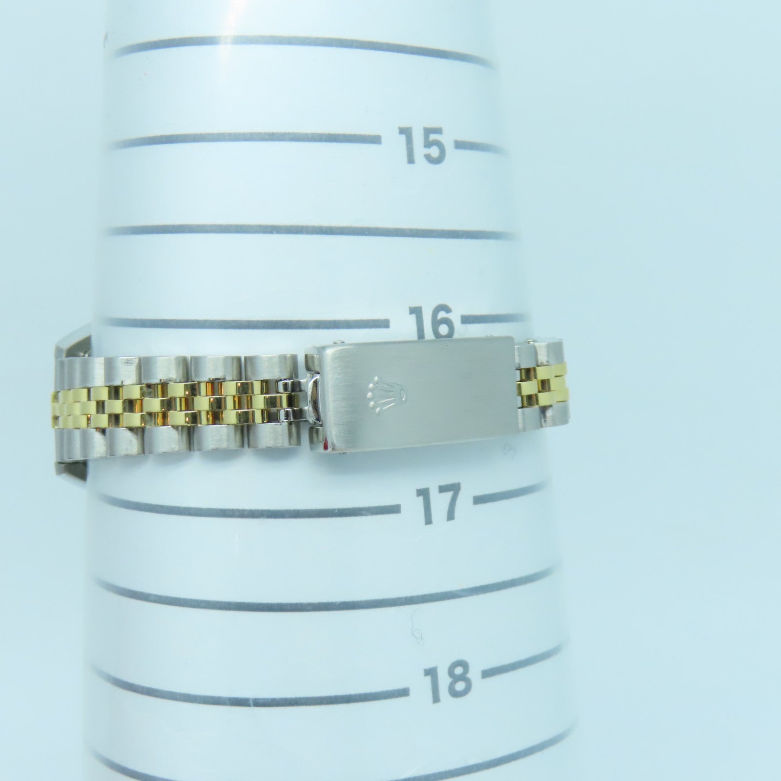 ROLEX Datejust 18K Yellow Gold/Stainless Steel Watch Automatic Movement White