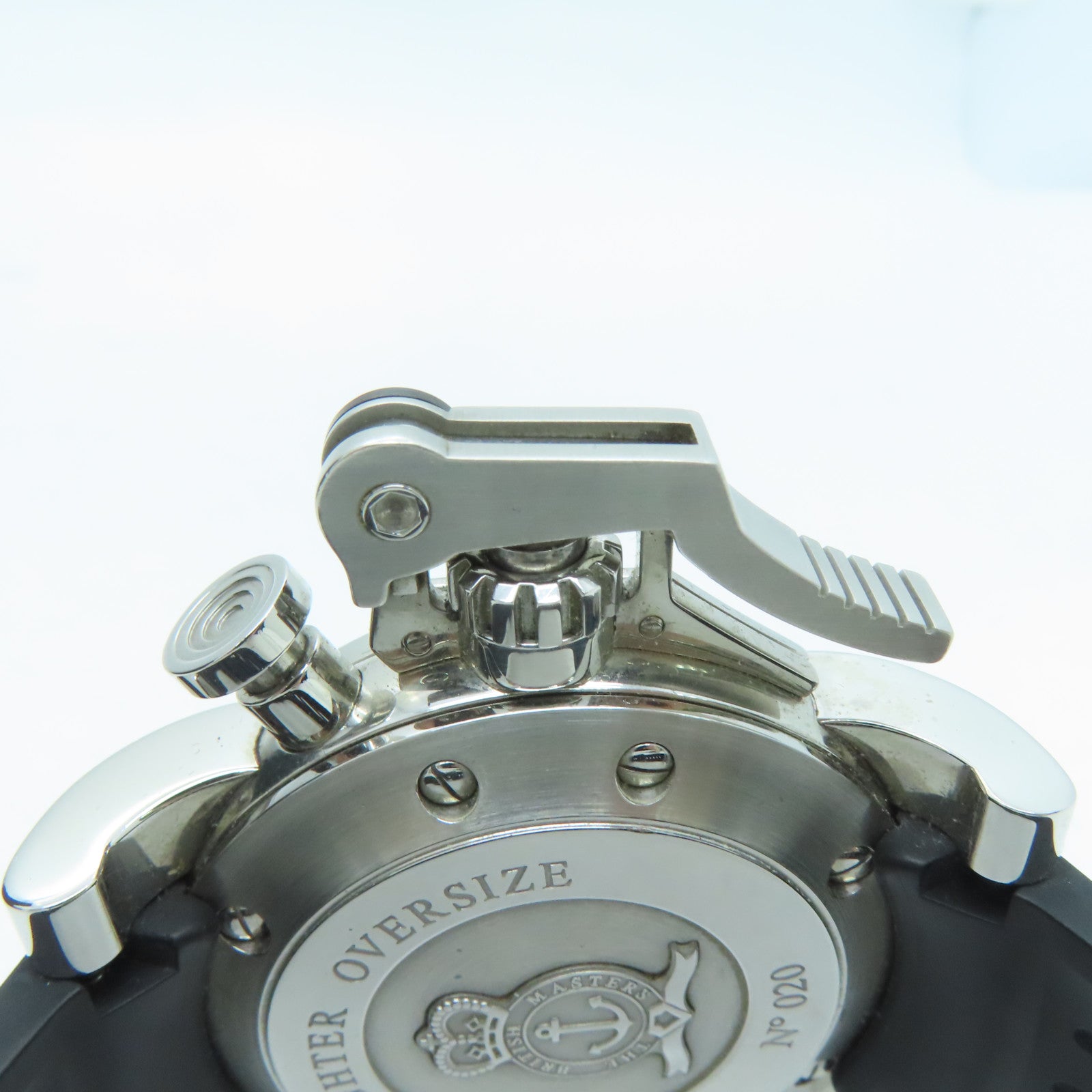 GRAHAM Chronofighter Oversize不锈钢/橡胶带黑色