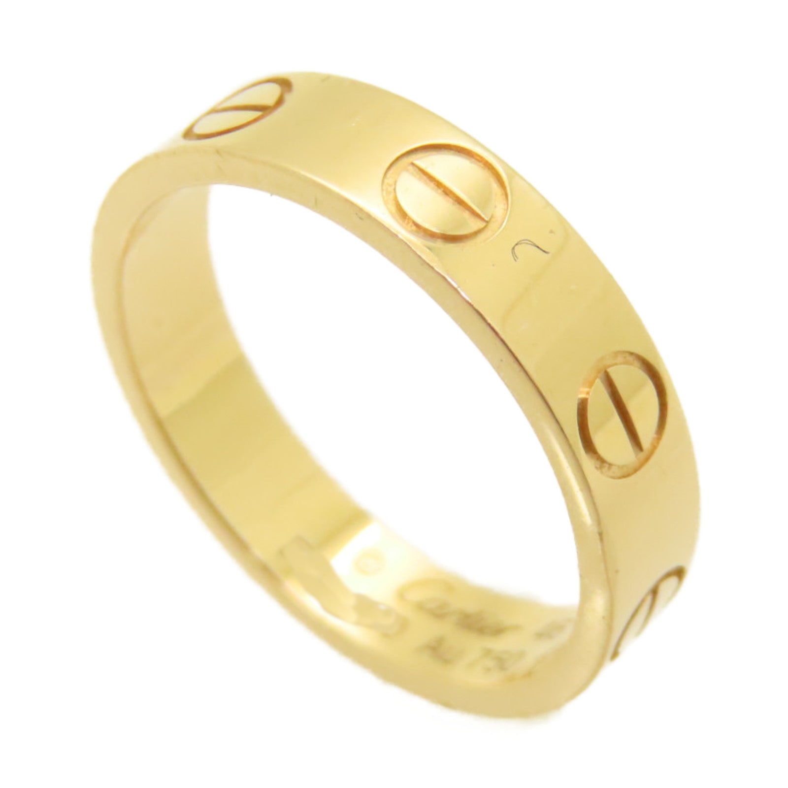 CARTIER 18K Rose Gold Mini Love Ring US#3.5/Cartier#46