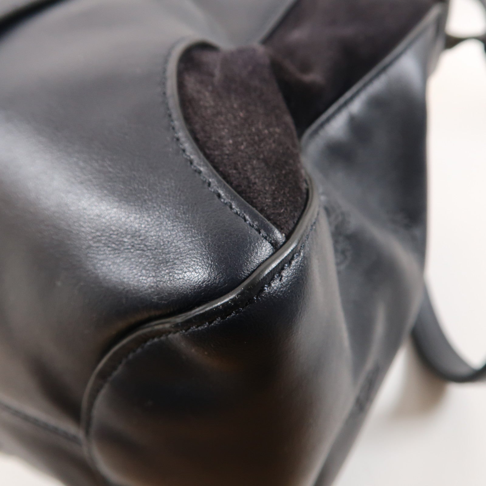 Chloe 牛皮皮革Shoulder Bag金扣肩背袋黑色