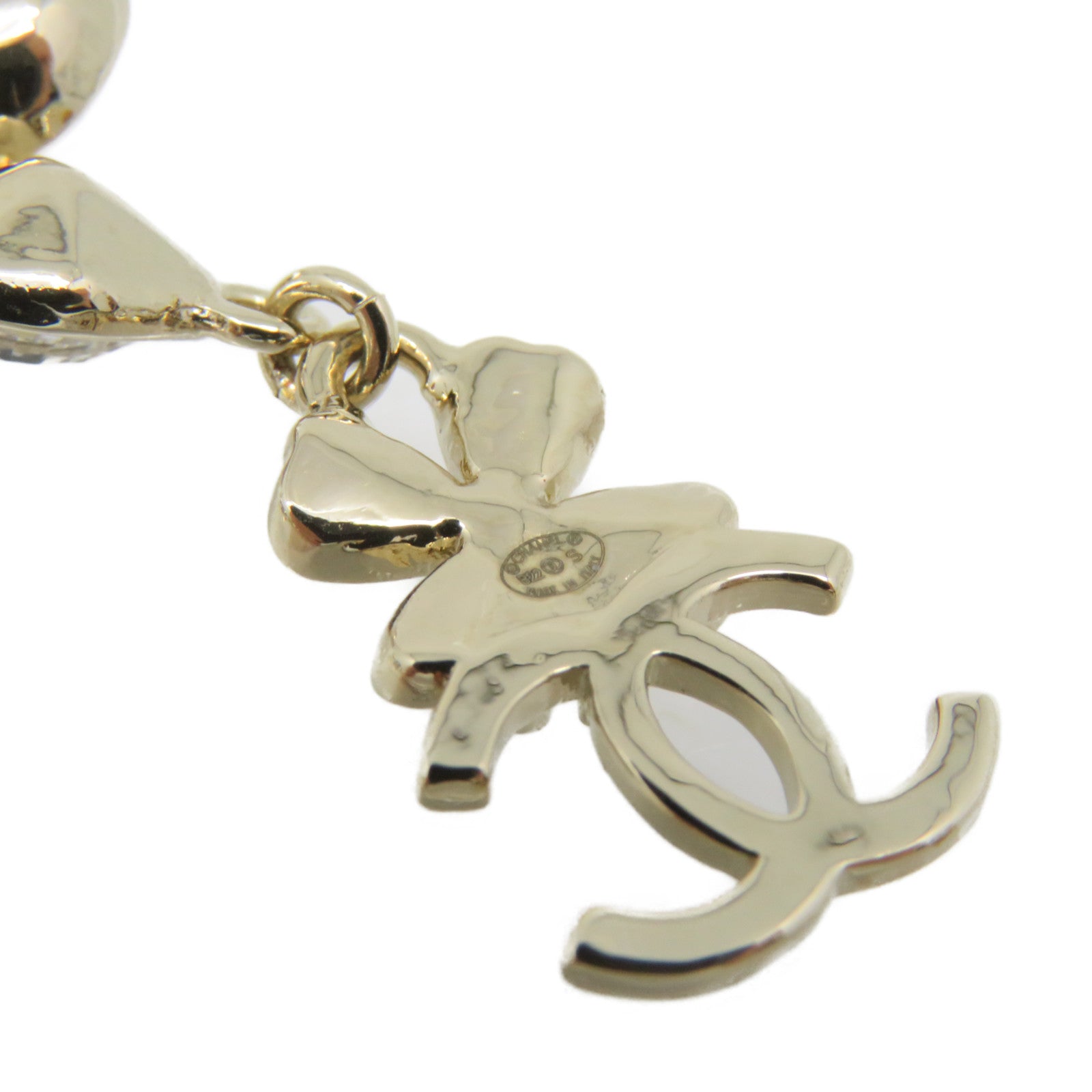 CHANEL 金屬/仿珍珠Earrings耳環金色