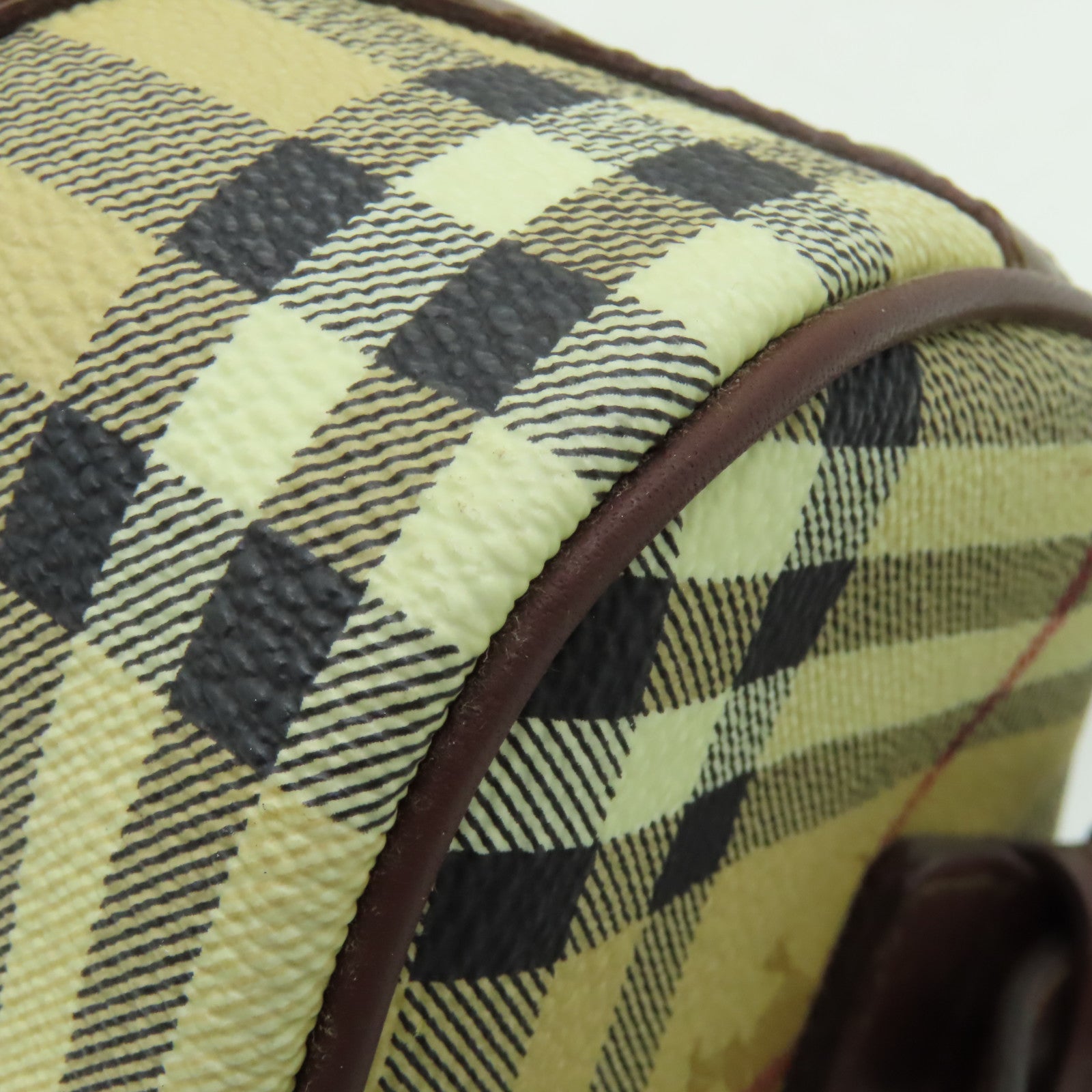 BURBERRY 塗層帆布Shoulder Bag金扣肩背袋啡色