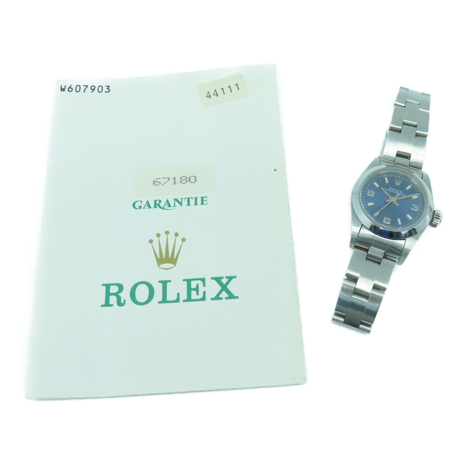 ROLEX Oyster Perpetual不锈钢手表自动机芯蓝色