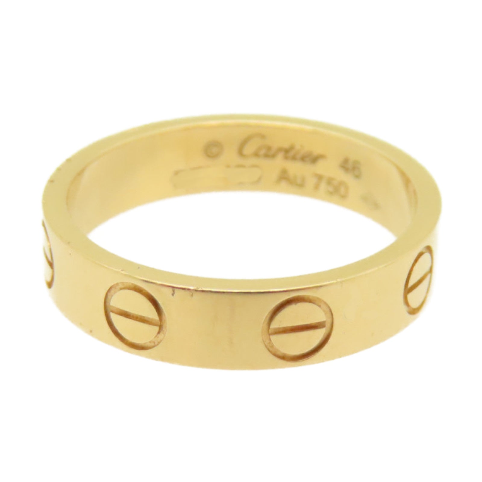 CARTIER 18K Rose Gold Mini Love Ring US#3.5/Cartier#46