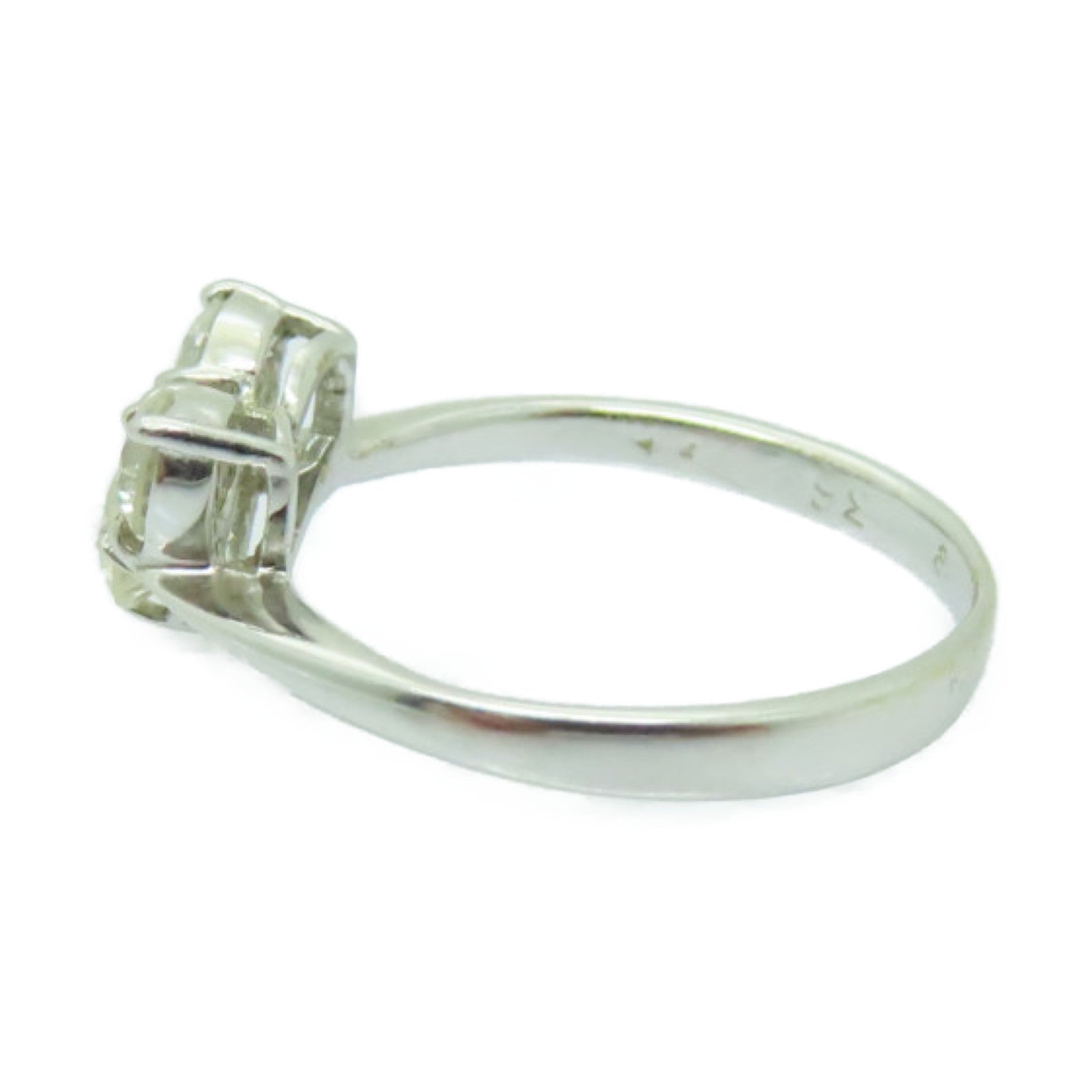 JEWELRY 18K白金Diamond Ring 0.36ct/0.31ct鑽石戒指US#4.75