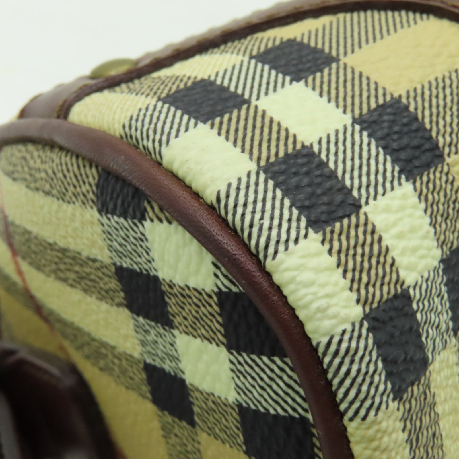 BURBERRY 塗層帆布Shoulder Bag金扣肩背袋啡色